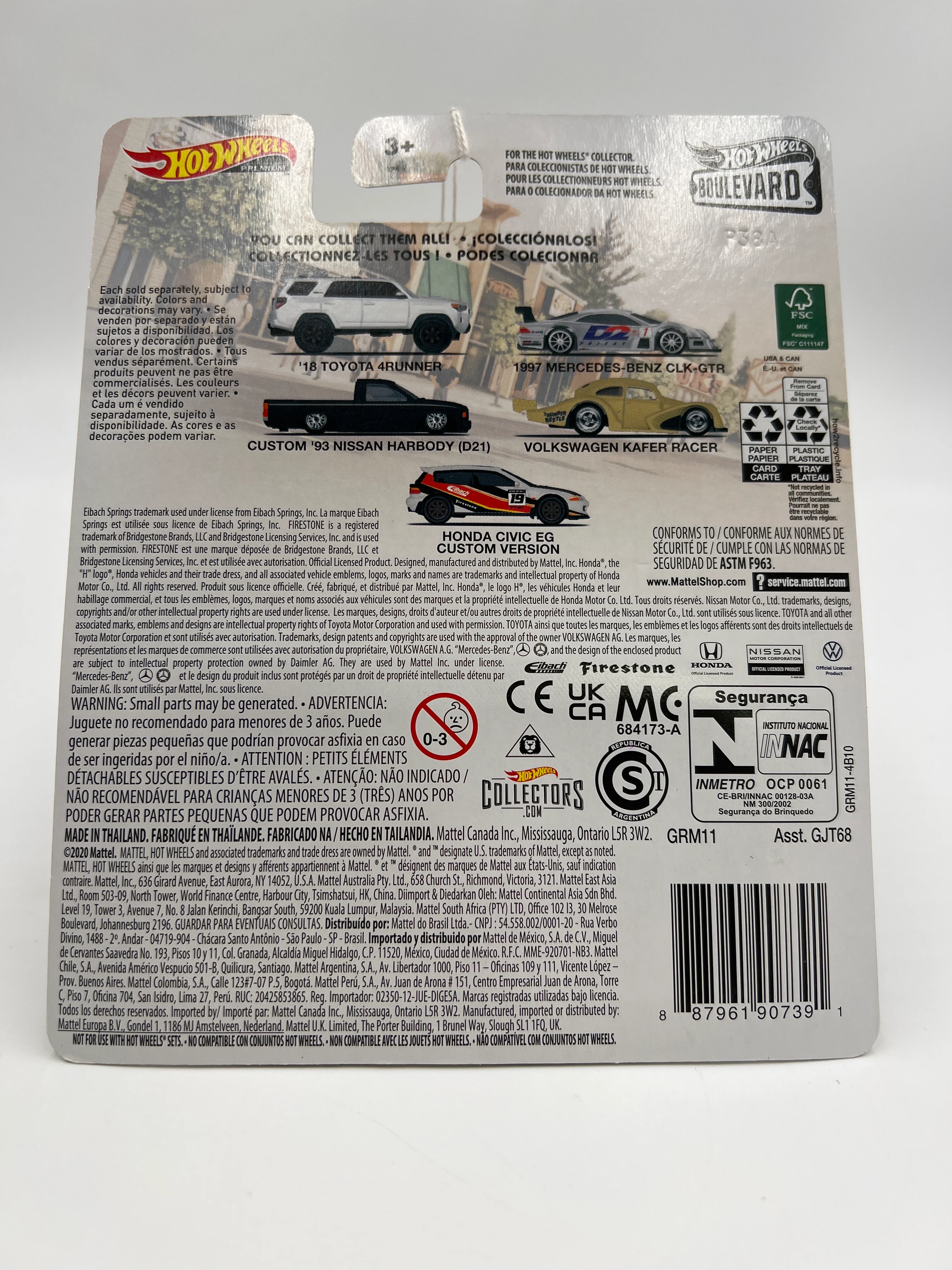 Hot Wheels Boulevard #39 Volkswagen Kafer Racer Tan Cracked Blister 262E - Image 7
