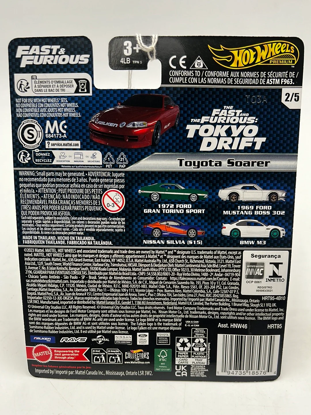 2024 Hot Wheels Car Culture Fast & Furious #2 Toyota Soarer 249E - Image 5