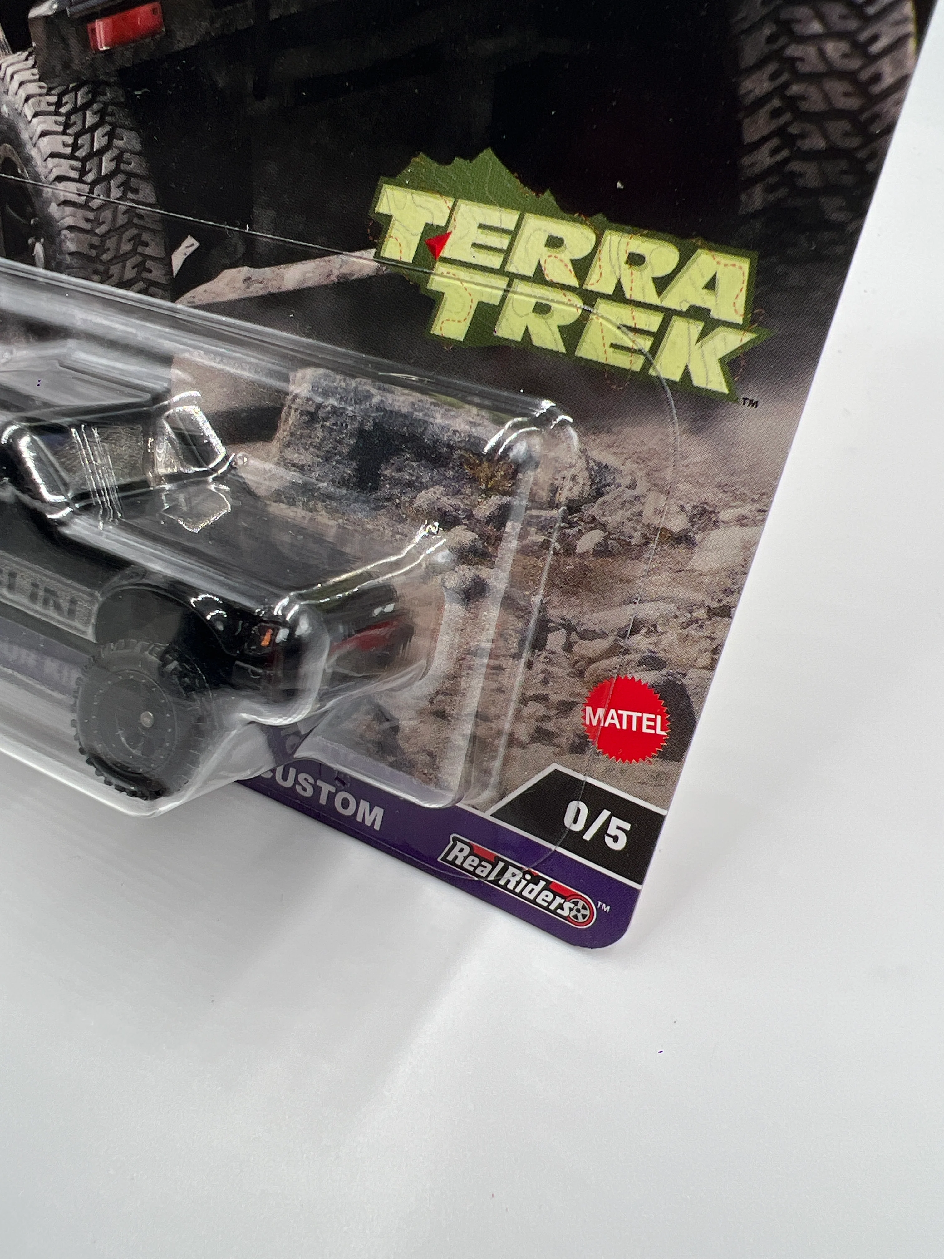 2024 Hot Wheels Car Culture Terra Trek #0 Chase Datsun King Cab Baja Custom Black W/Protector - Image 4
