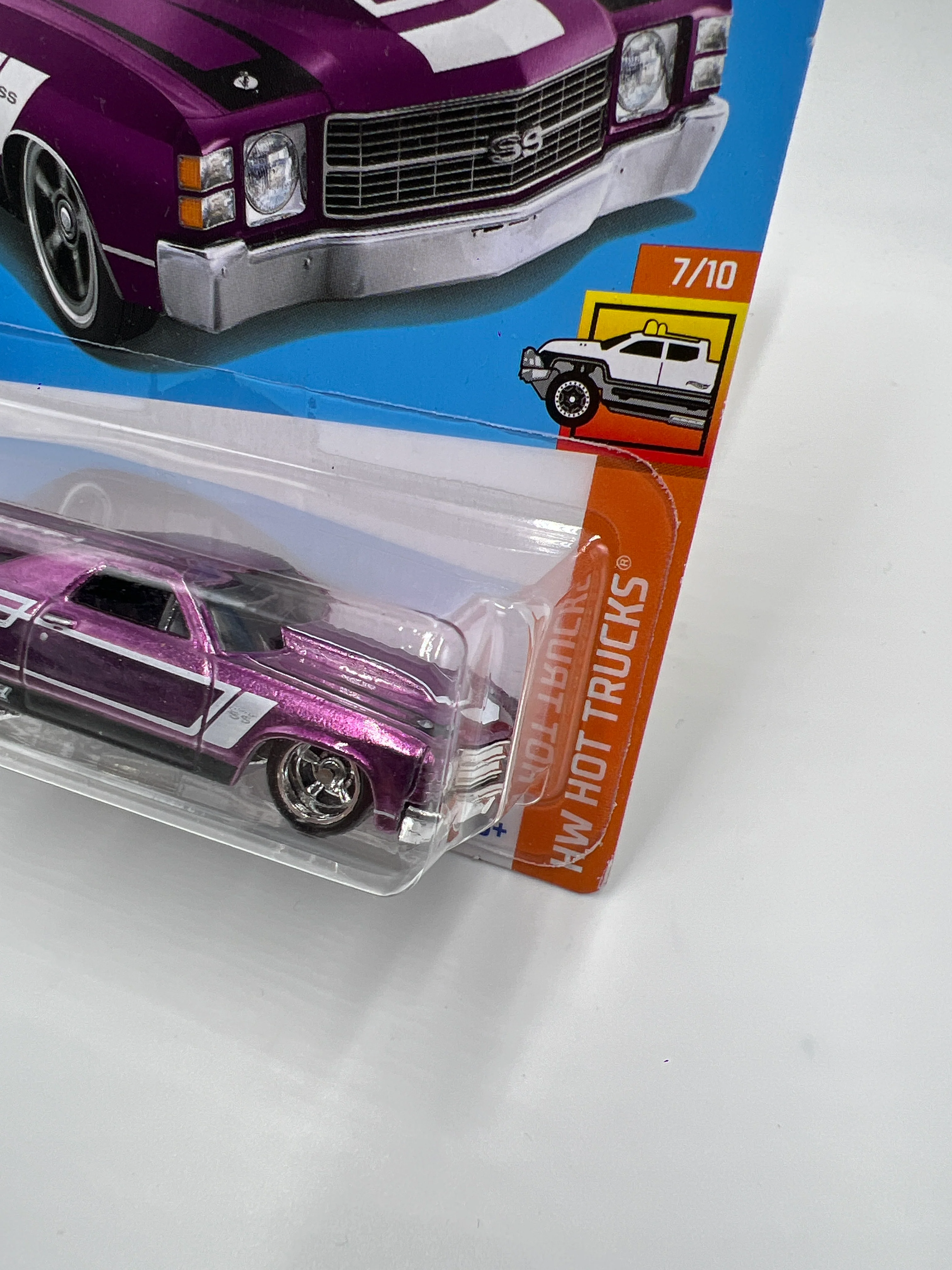 2024 Hot Wheels F Case Super Treasure Hunt #132 72 El Camino Purple W/Protector #2 - Image 4