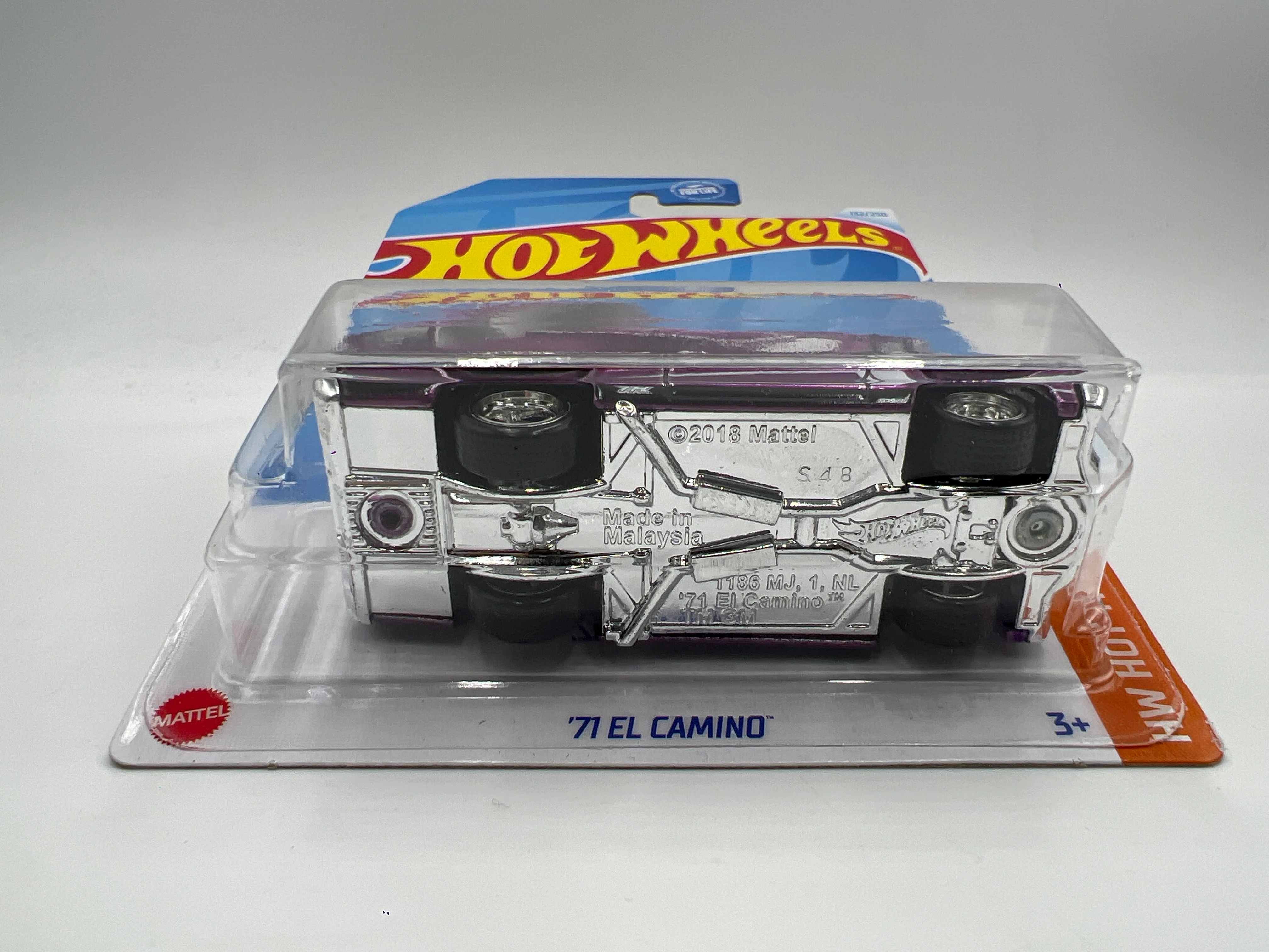 2024 Hot Wheels F Case Super Treasure Hunt #132 72 El Camino Purple W/Protector #2 - Image 6
