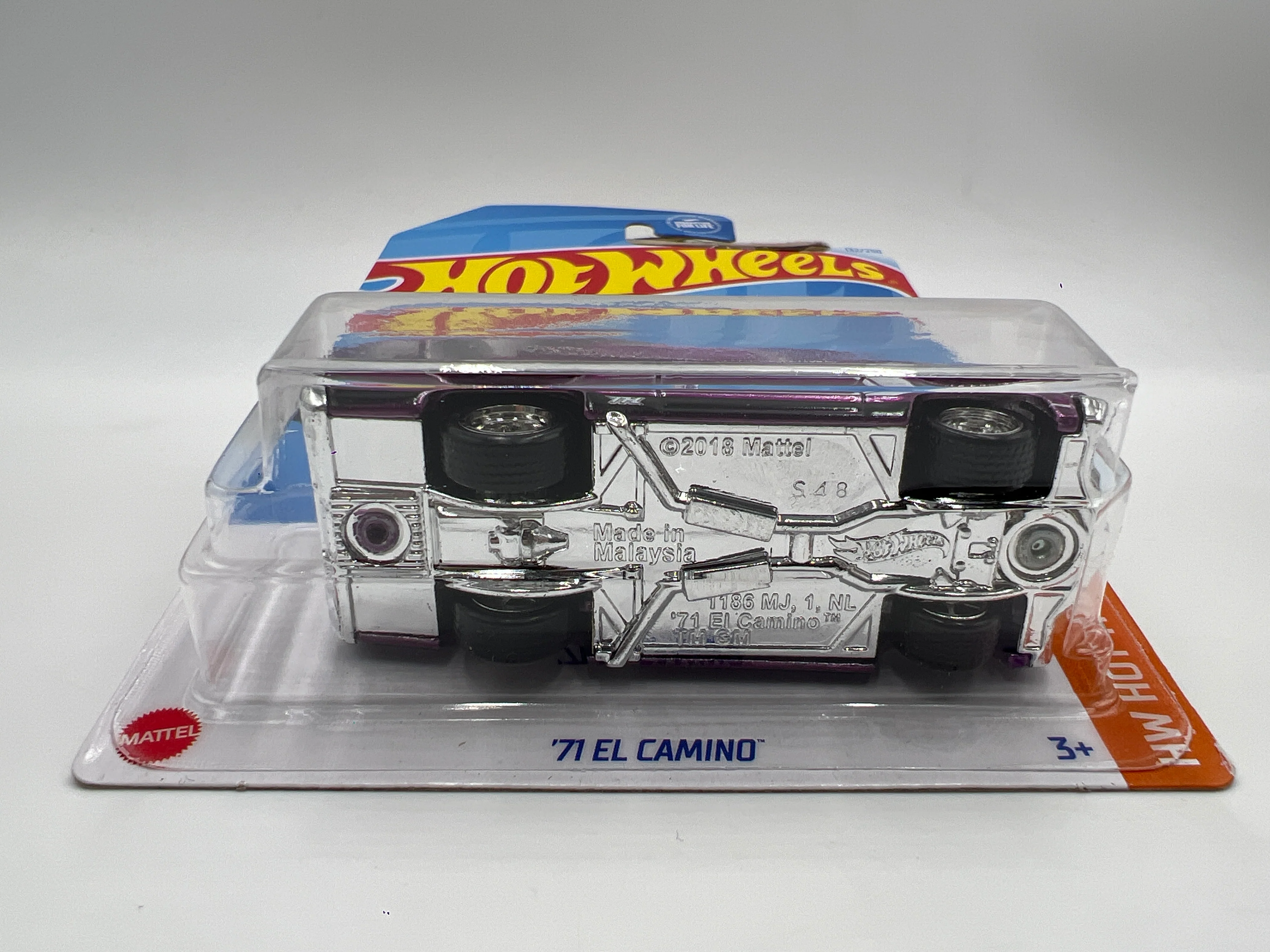 2024 Hot Wheels F Case Super Treasure Hunt #132 72 El Camino Purple W/Protector - Image 6