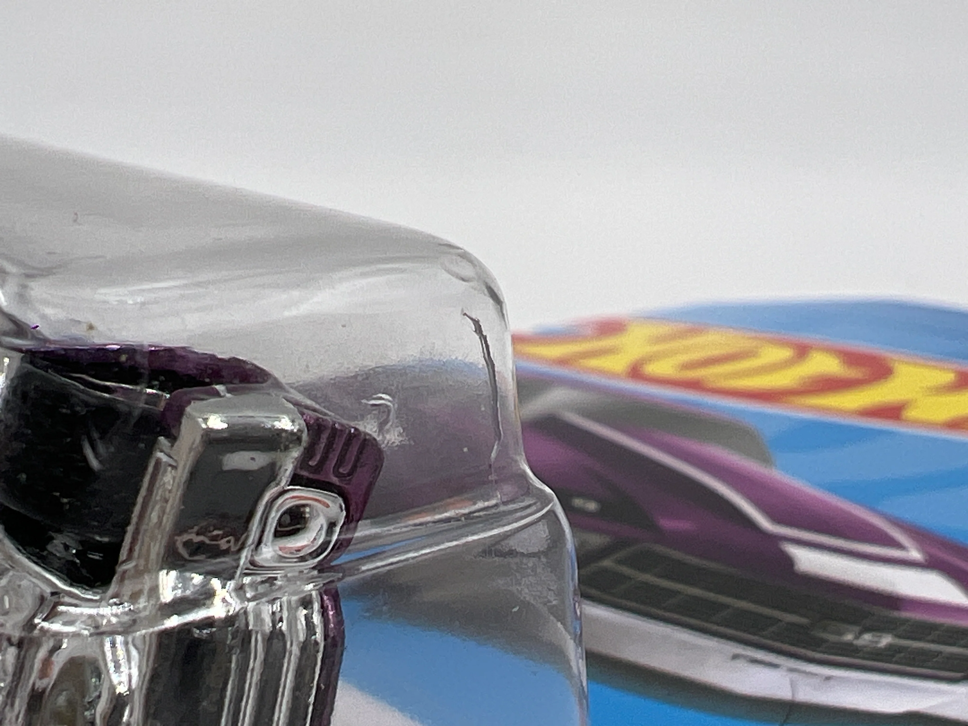 2024 Hot Wheels F Case Super Treasure Hunt #132 72 El Camino Purple W/Protector Small Crack In Blister - Image 5