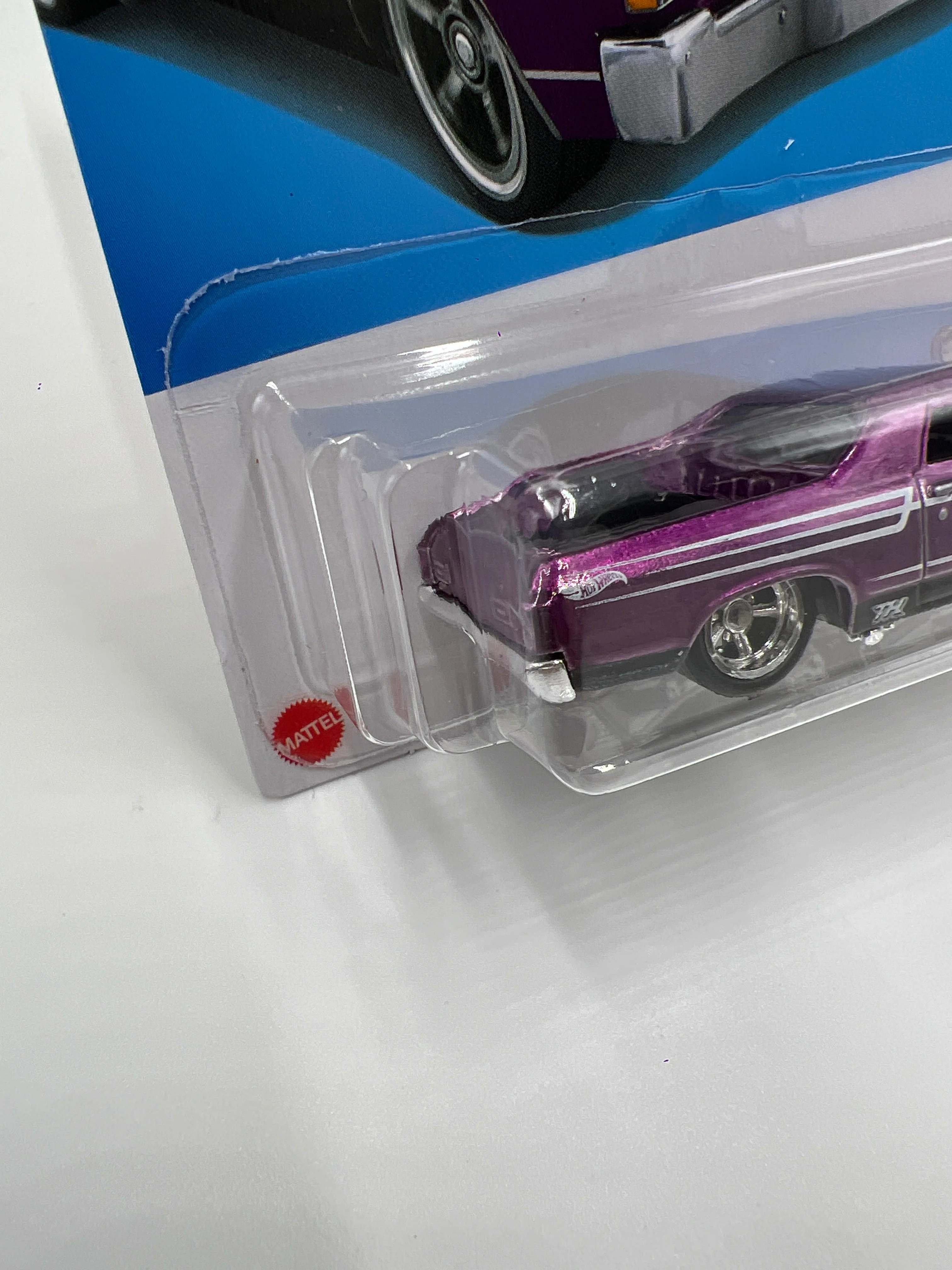 2024 Hot Wheels F Case Super Treasure Hunt #132 72 El Camino Purple W/Protector - Image 5