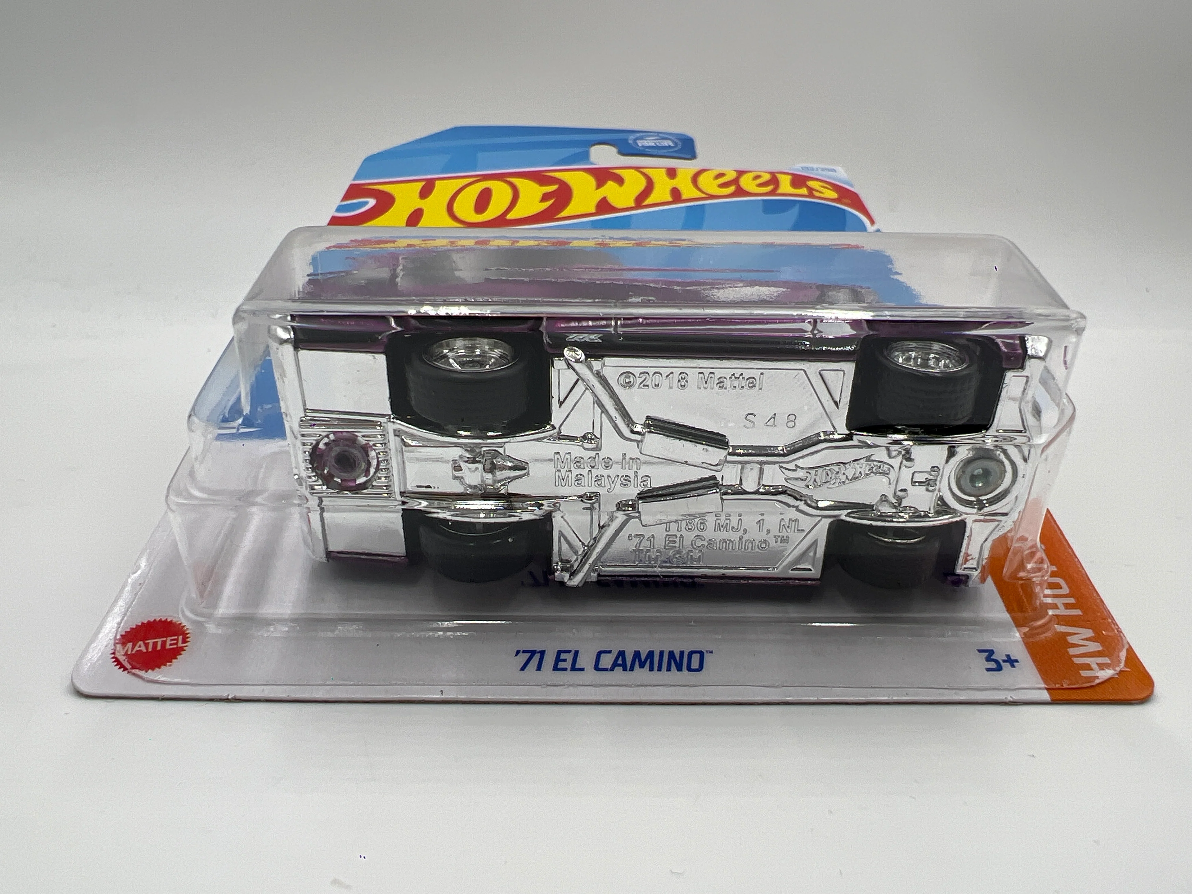 2024 Hot Wheels F Case Super Treasure Hunt #132 72 El Camino Purple W/Protector - Image 6