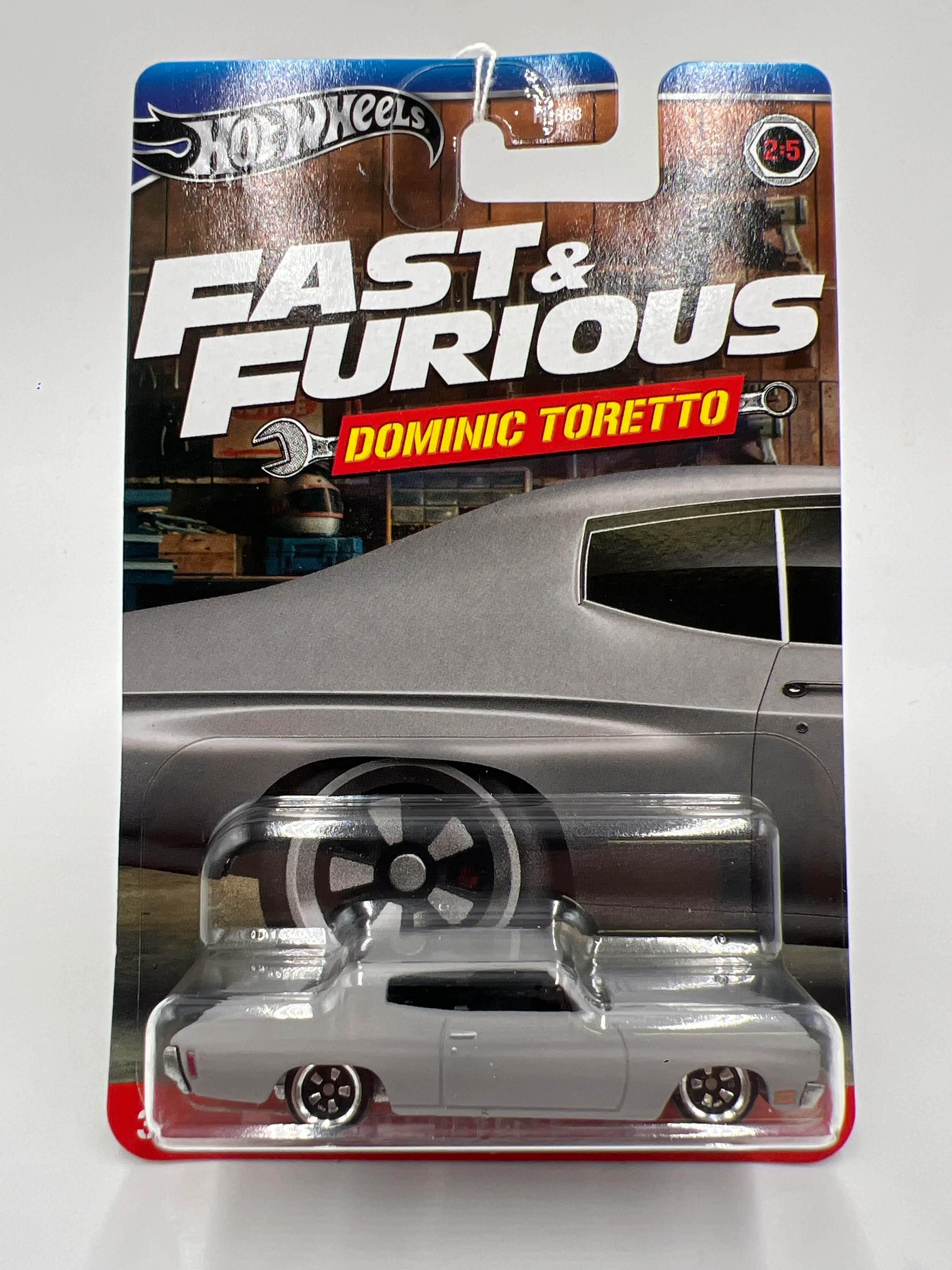 Hot Wheels Silver Series Fast & Furious Dominic Toretto #2 1970 Chevelle SS Primer Gray 72A - Image 2