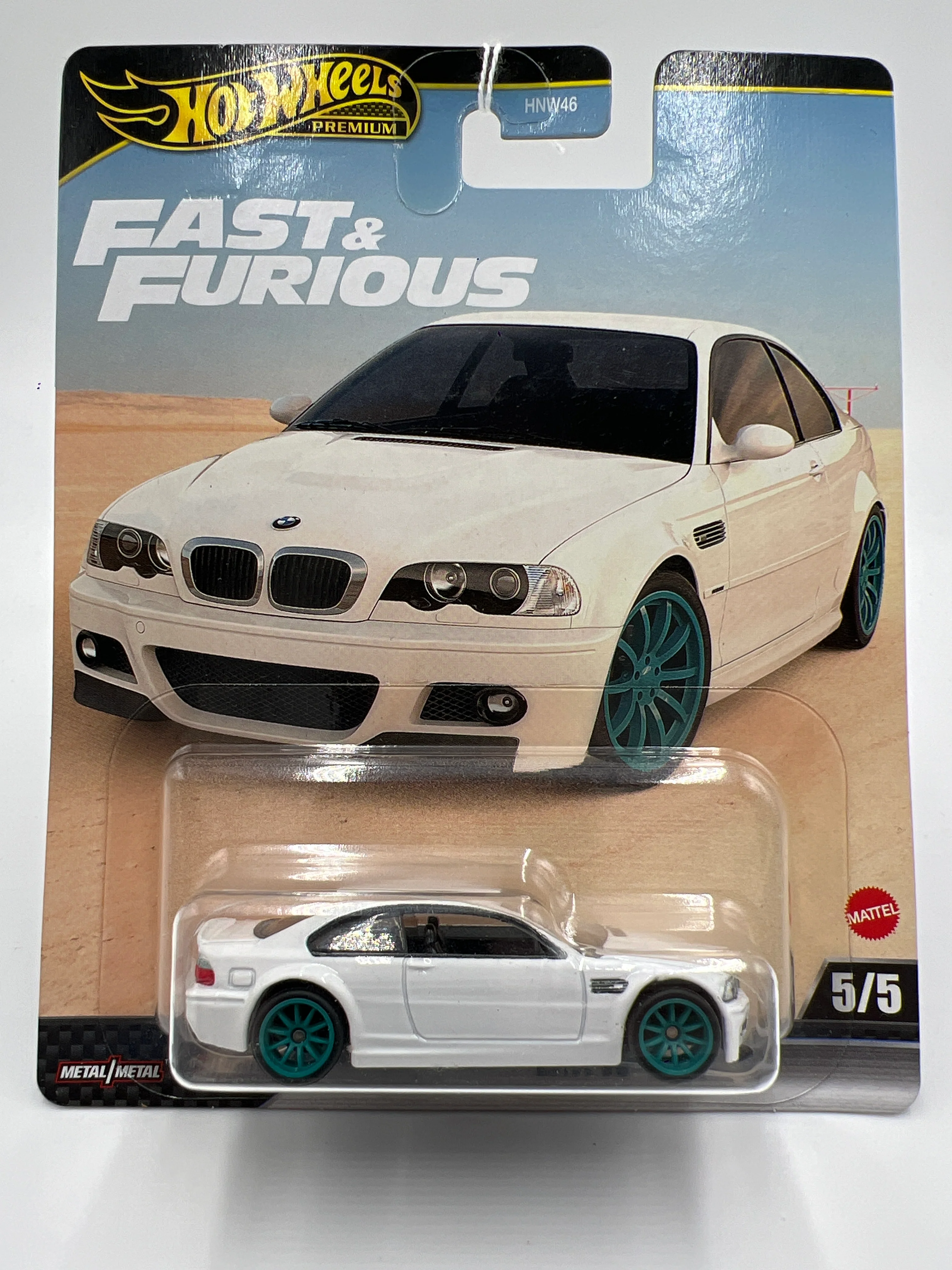 2024 Hot Wheels Gold Label Fast & Furious #5 BMW M3 White 248C - Image 2