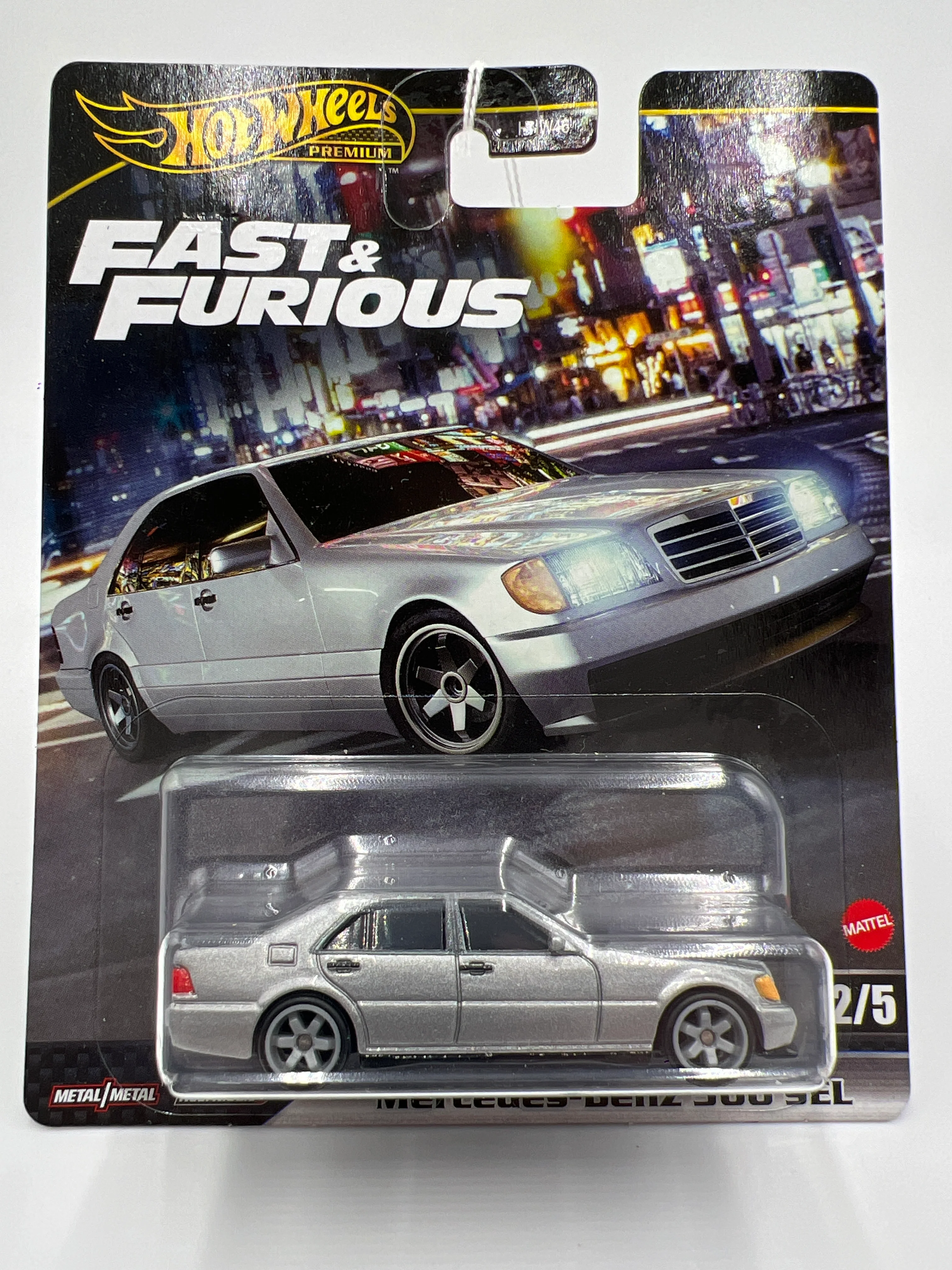 2024 Hot Wheels Gold Label Fast & Furious #2 Mercedes-Benz 500 SEL Silver 246B - Image 2