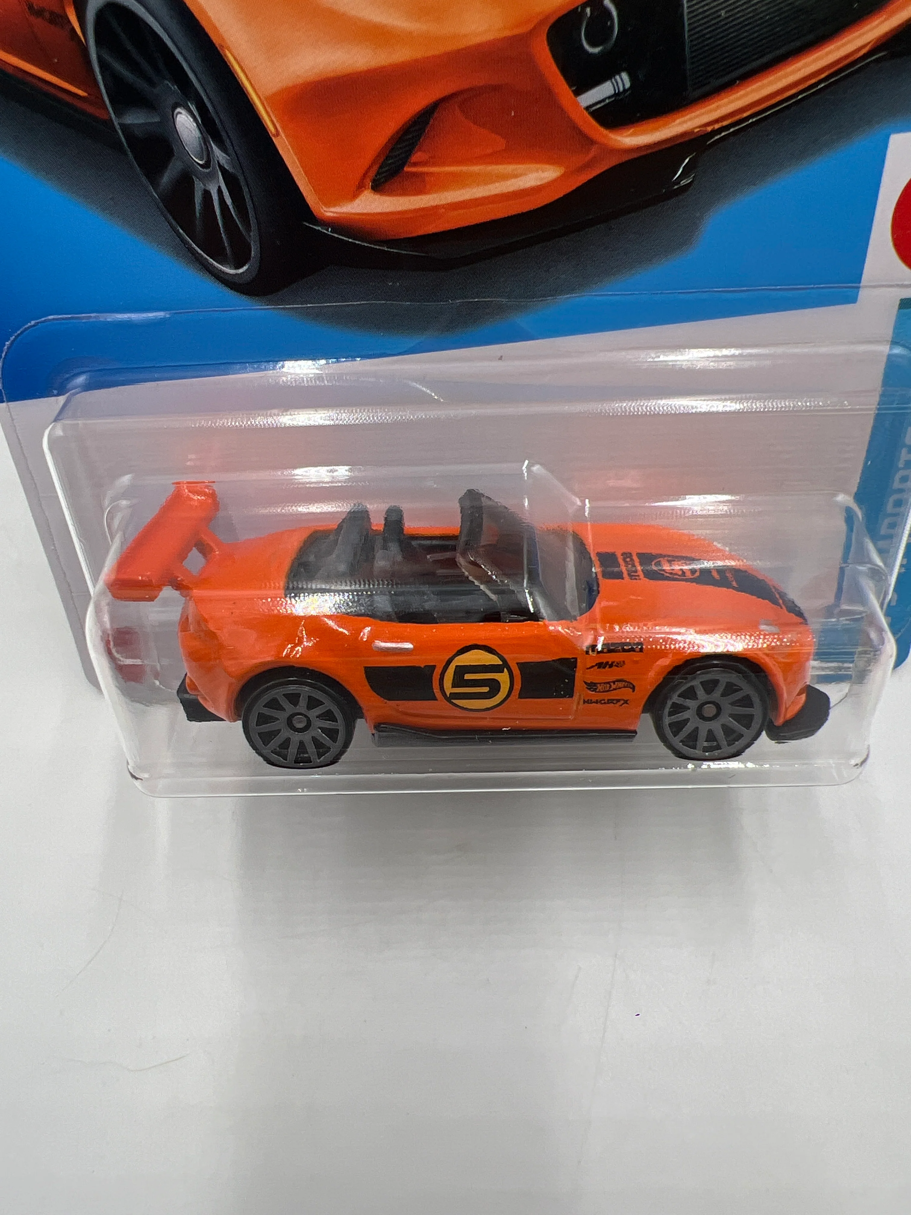 2024 Hot Wheels H Case #69 15 Mazda MX5 Miata Orange 86i - Image 3