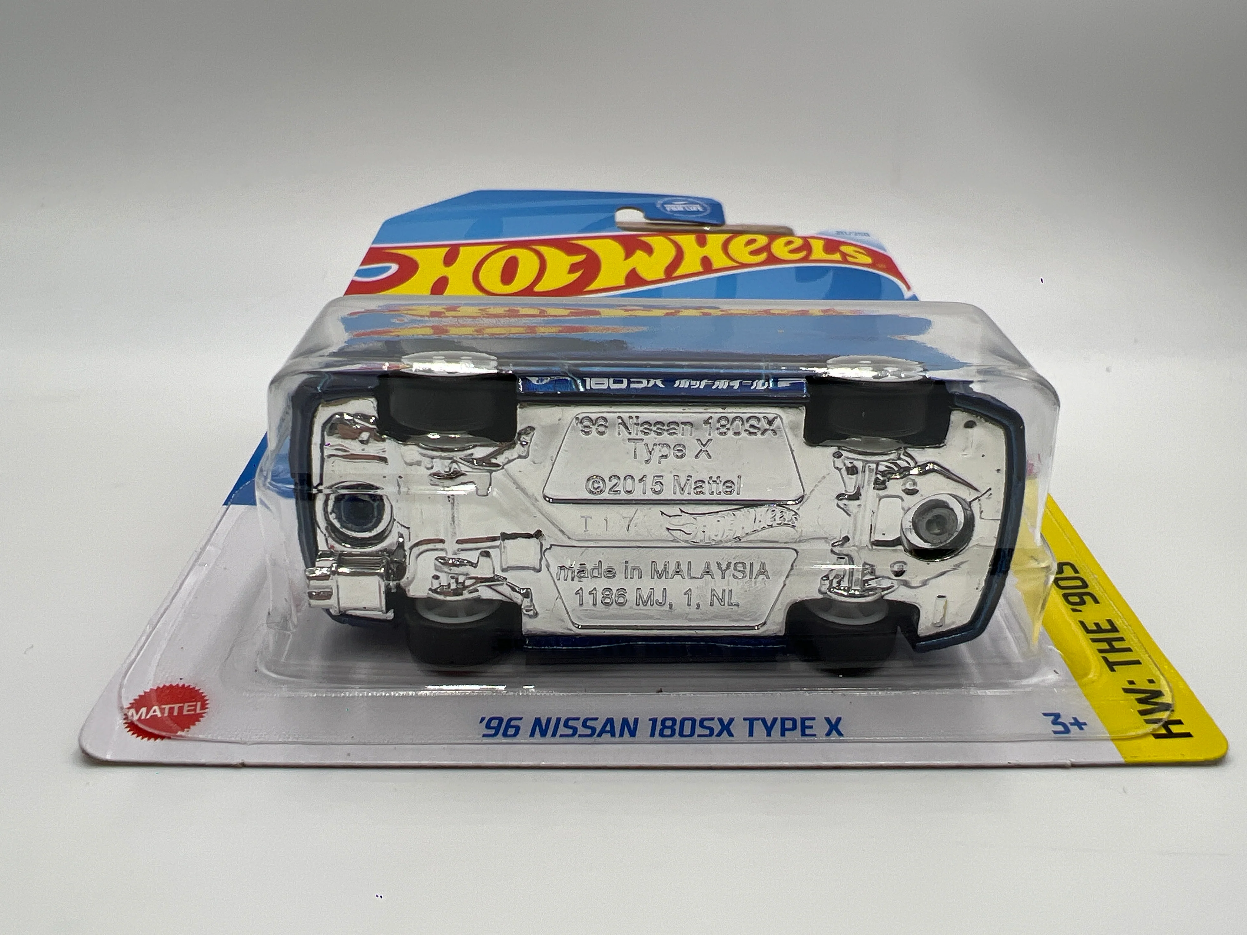 2024 Hot Wheels M Case Super Treasure Hunt #211 96 Nissan 180SX Type X Blue W/Protector - Image 6