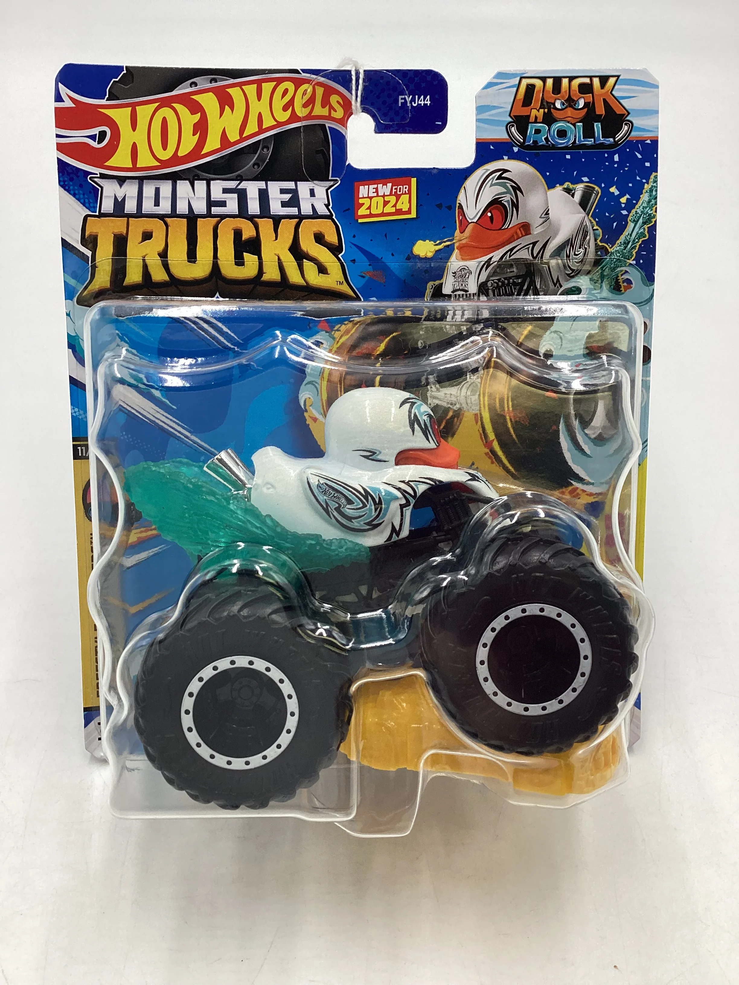 2024 Hot Wheels Monster Trucks #11 Duck N Roll White 134B - Image 2