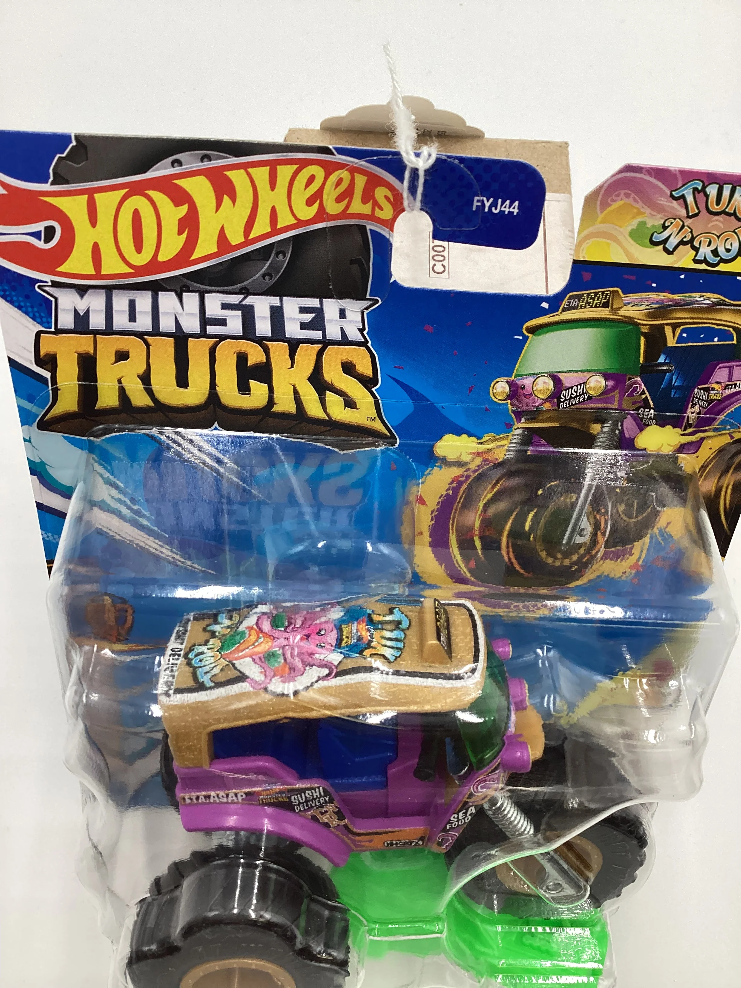 2024 Hot wheels Monster Trucks Snack Pack #4 Tuk N Roll Purple 130G - Image 6