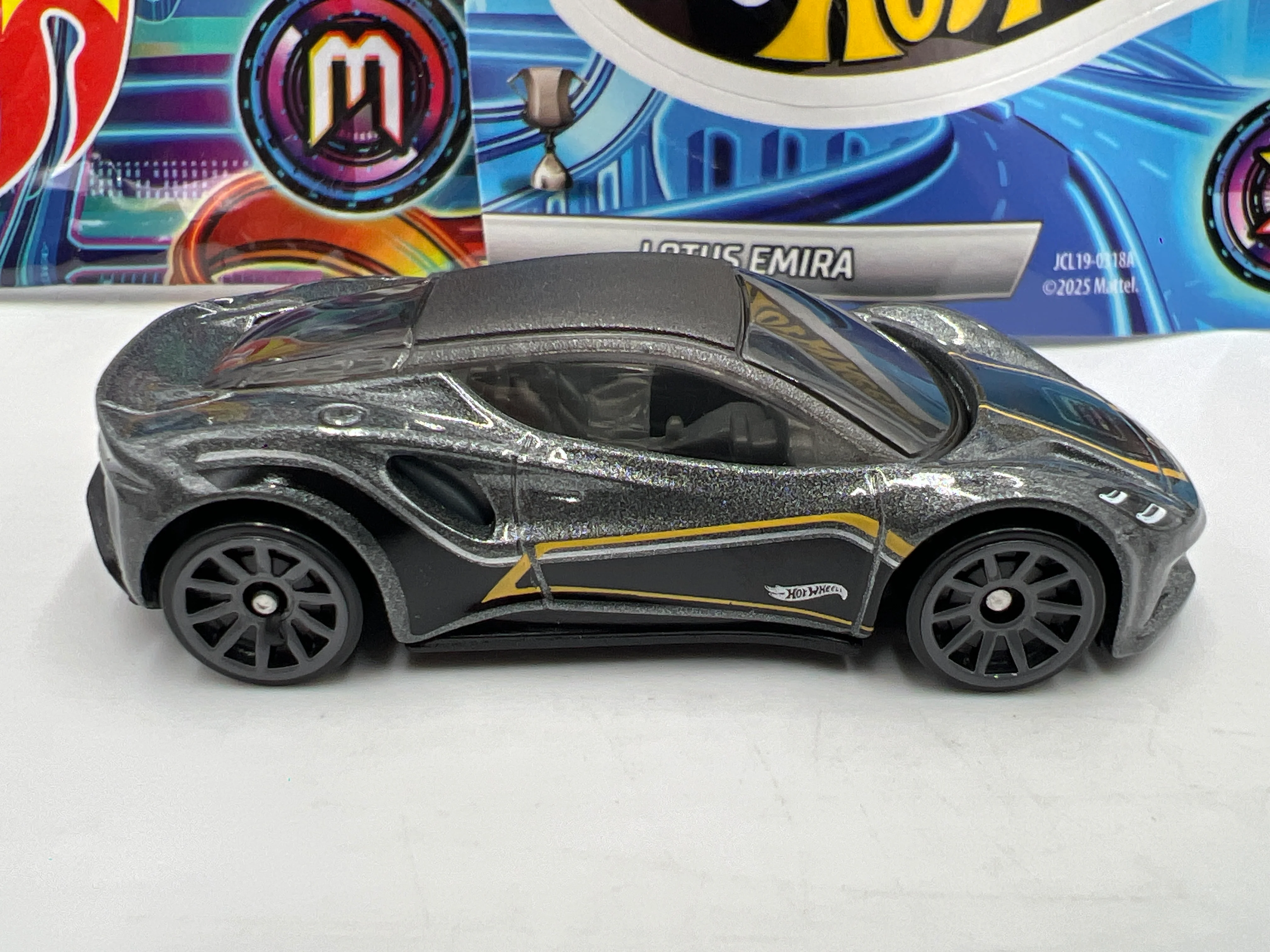 2025 Hot Wheels Mystery Models Series 3 #3 CHASE Lotus Emira Gray - Image 4