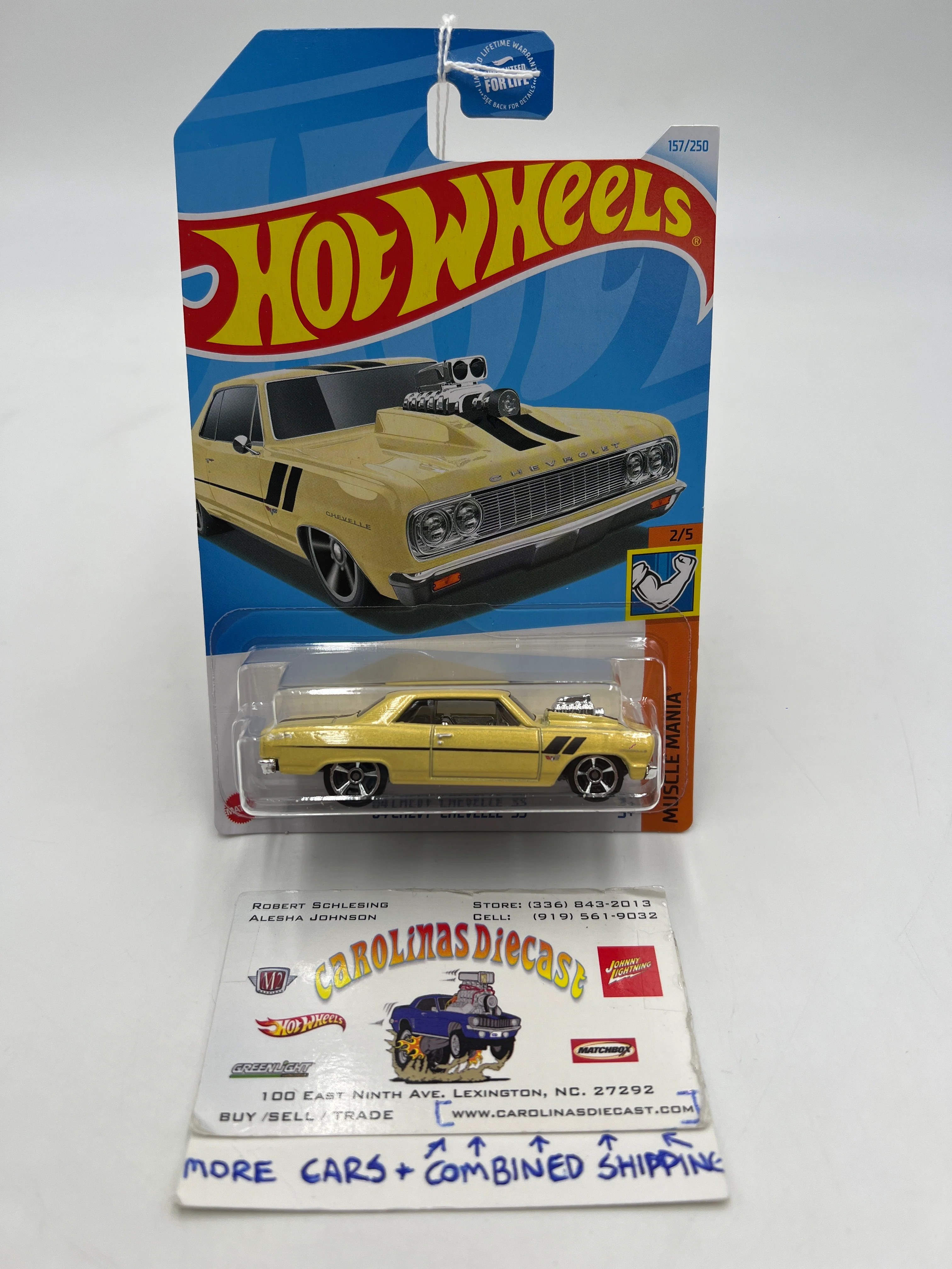 2024 Hot Wheels N Case #157 64 Chevy Chevelle SS Yellow 16D