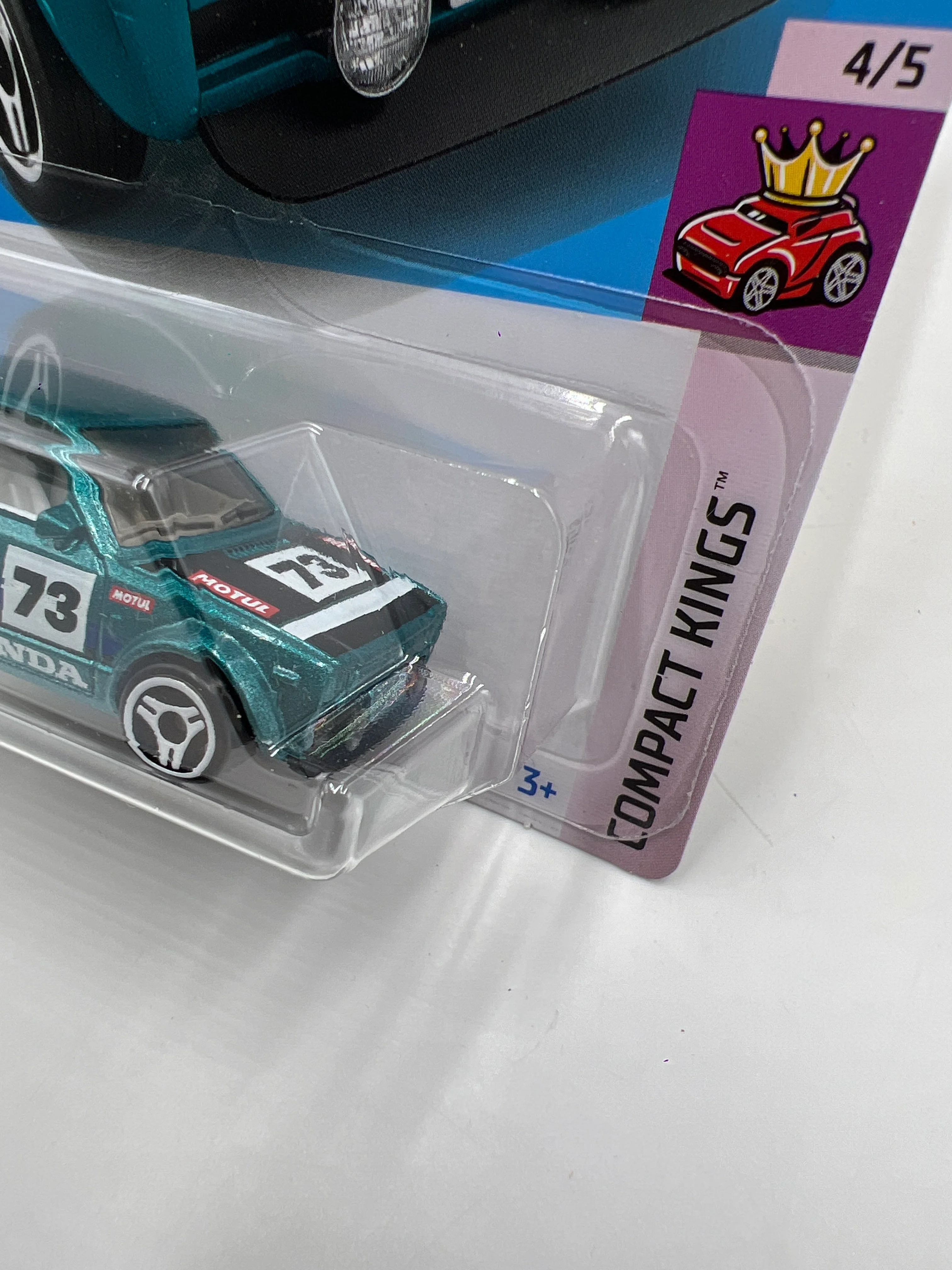 2024 Hot Wheels N Case #90 73 Honda Civic Custom Teal 75F - Image 3