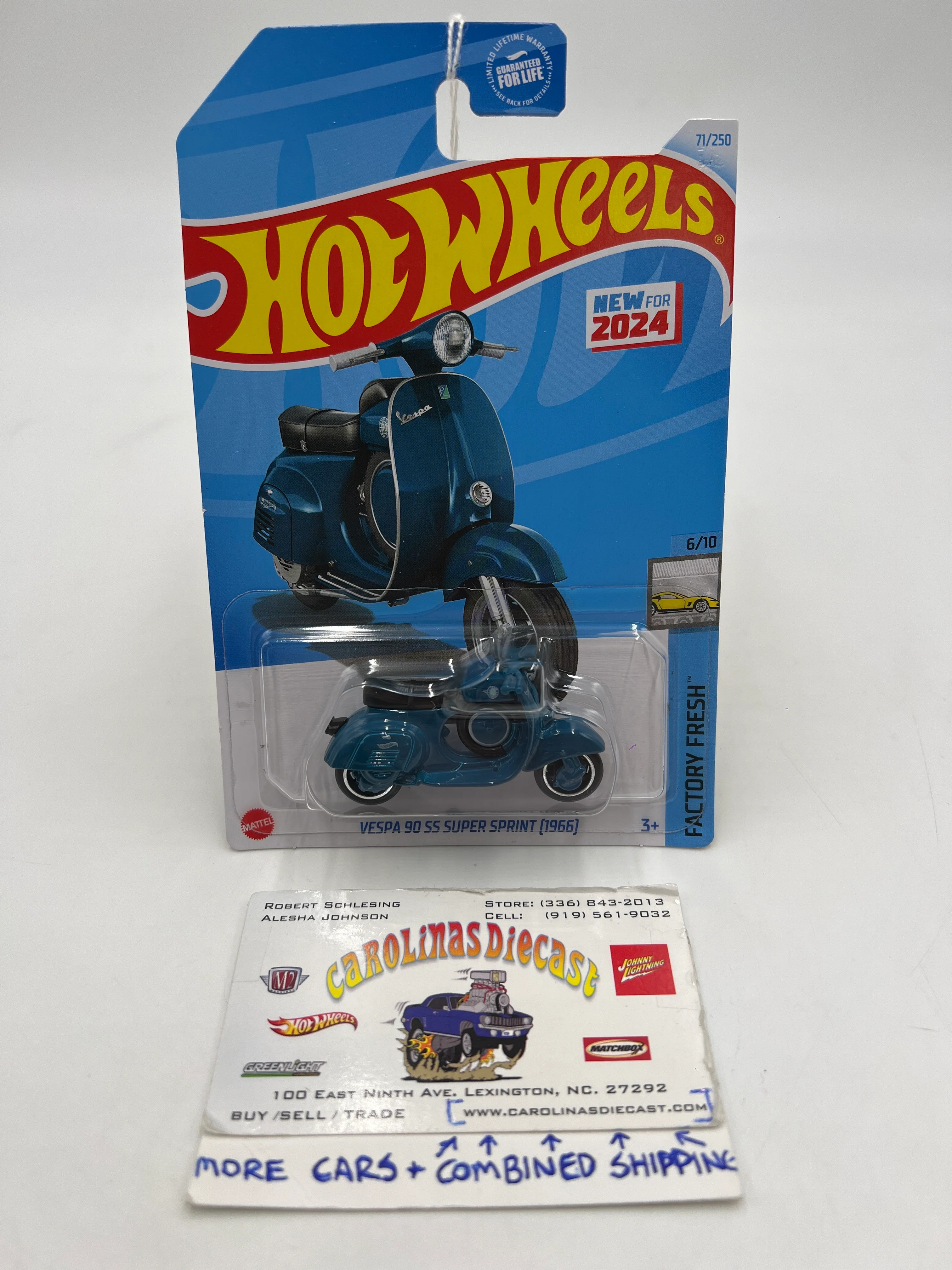 2024 Hot Wheels N Case #71 Vespa 90 SS Super Sprint 1966 Blue WW2