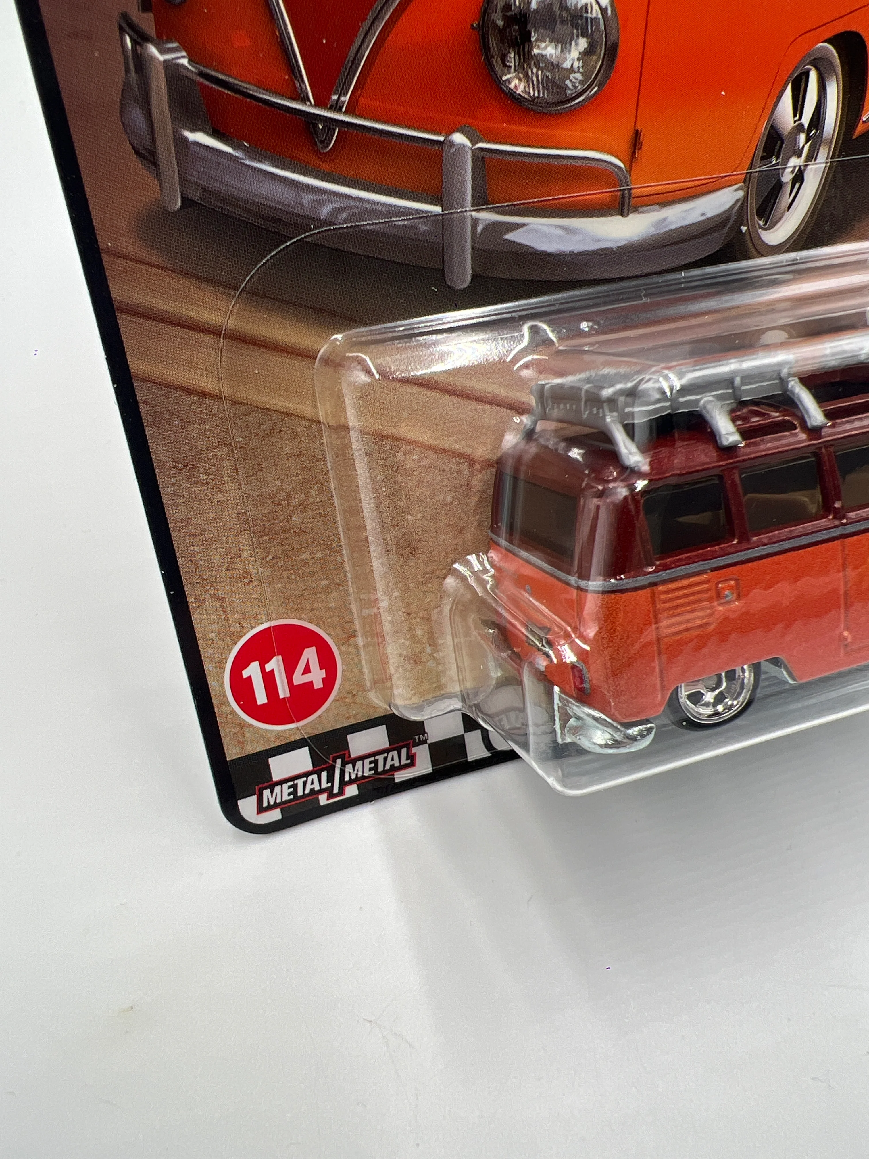 2024 Hot Wheels Premium Boulevard #114 1967 Volkswagen Samba Bus Orange 261E see description - Image 4