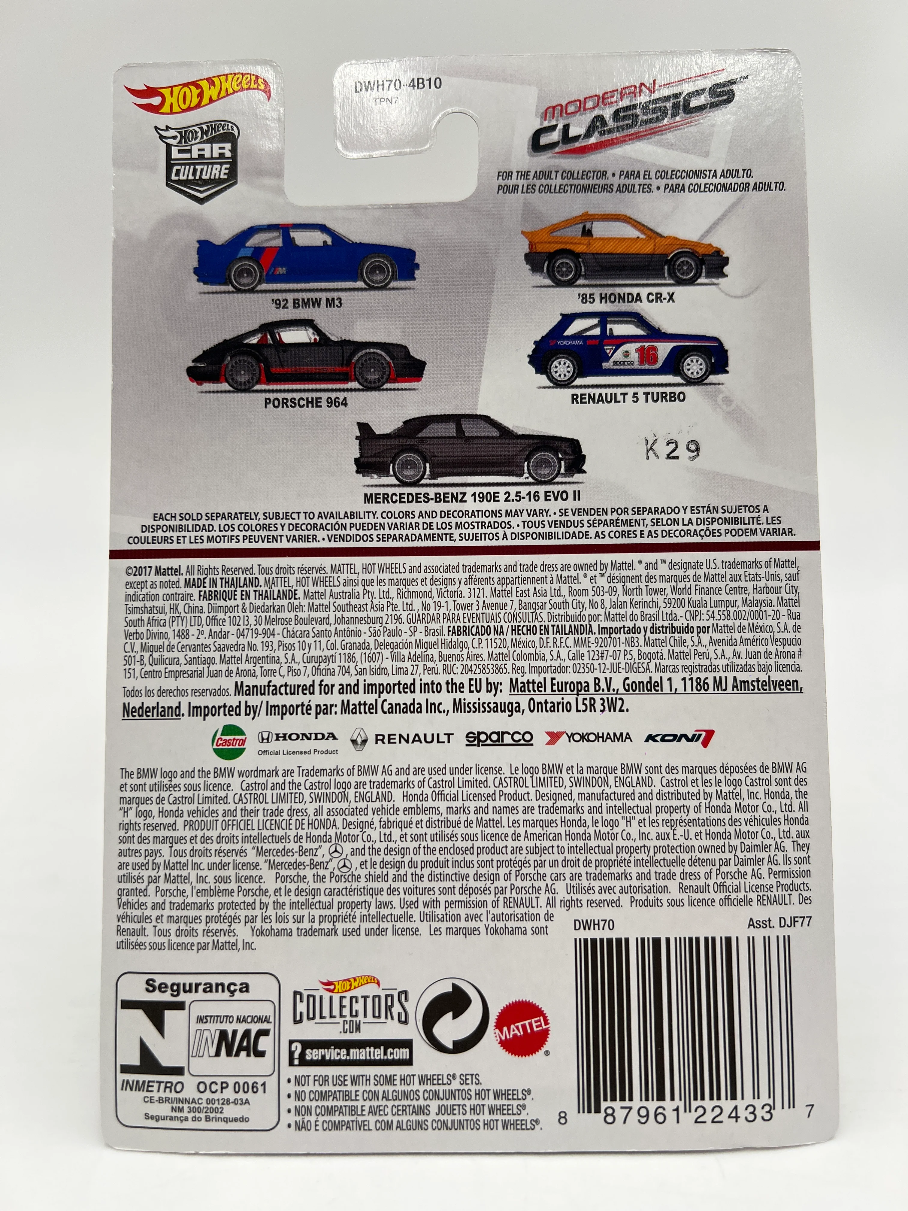 Hot Wheels Premium Car Culture Modern Classics #1 92 BMW M3 Blue W/Protector - Image 7