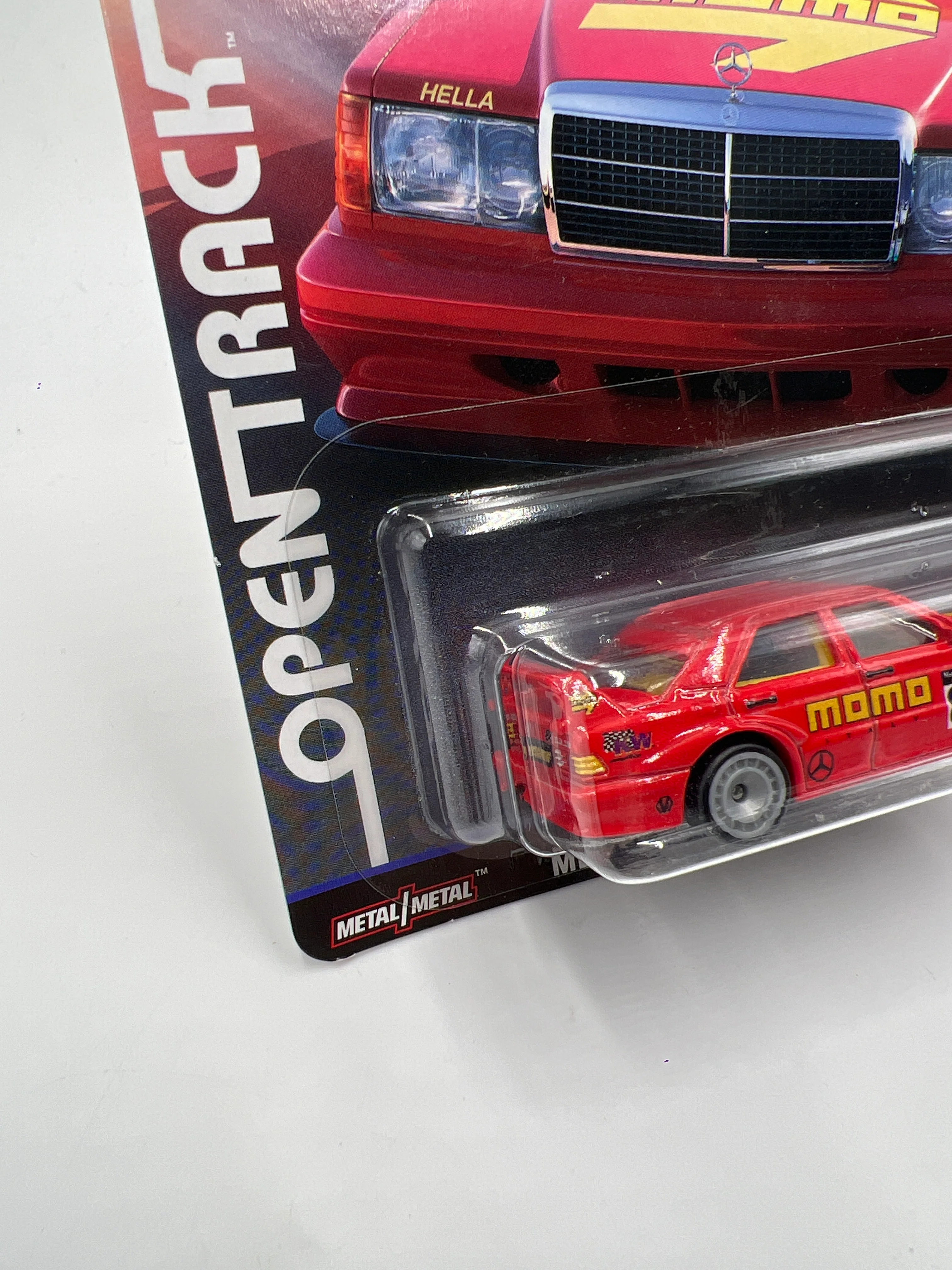 Hot Wheels Premium Car Culture Open Track #2 Mercedes-Benz 190E 2.5-1.6 Momo Red - Image 5