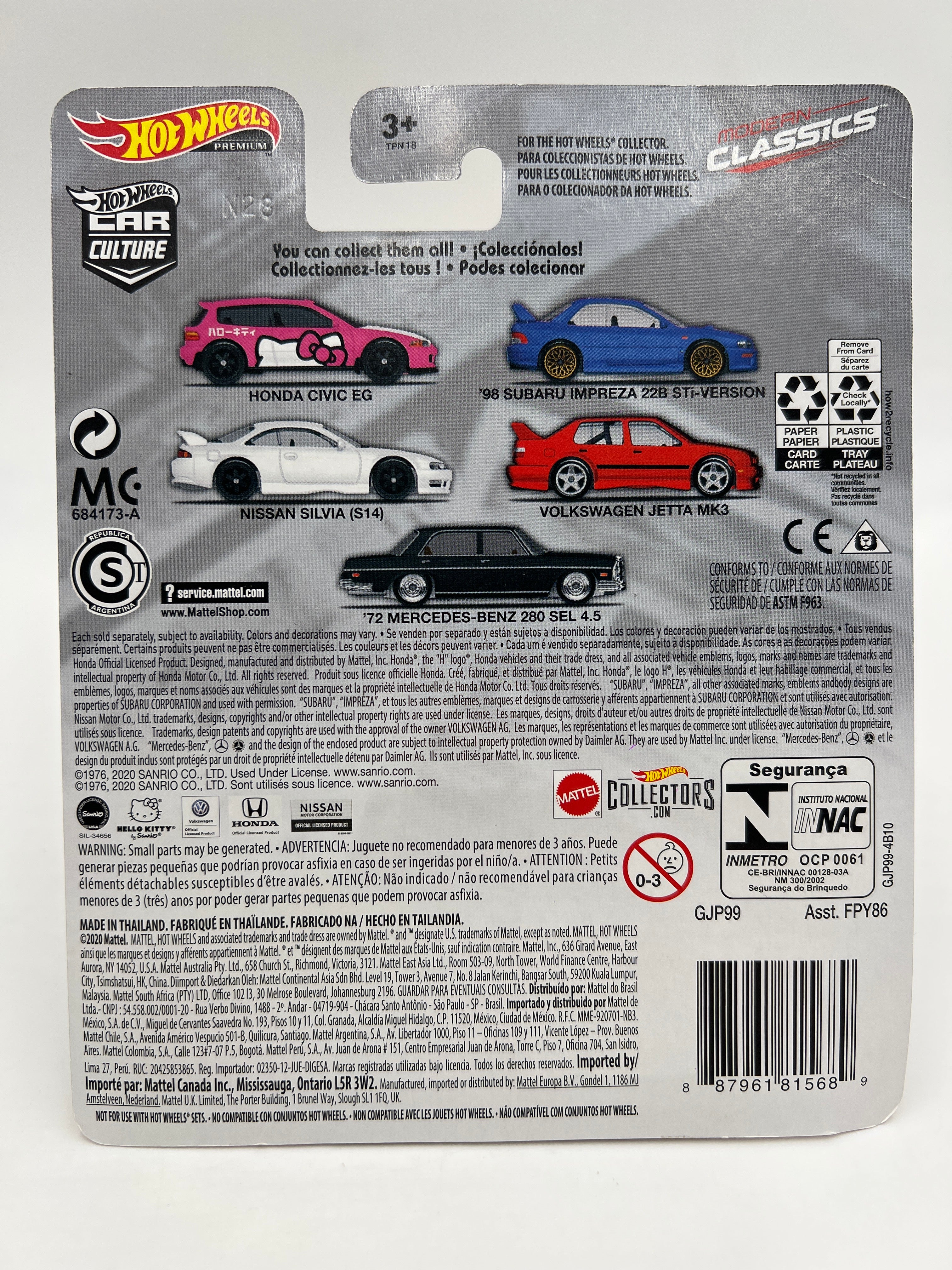 Hot Wheels Premium Modern Classics #3 Nissan Silvia S14 White 245A - Image 6
