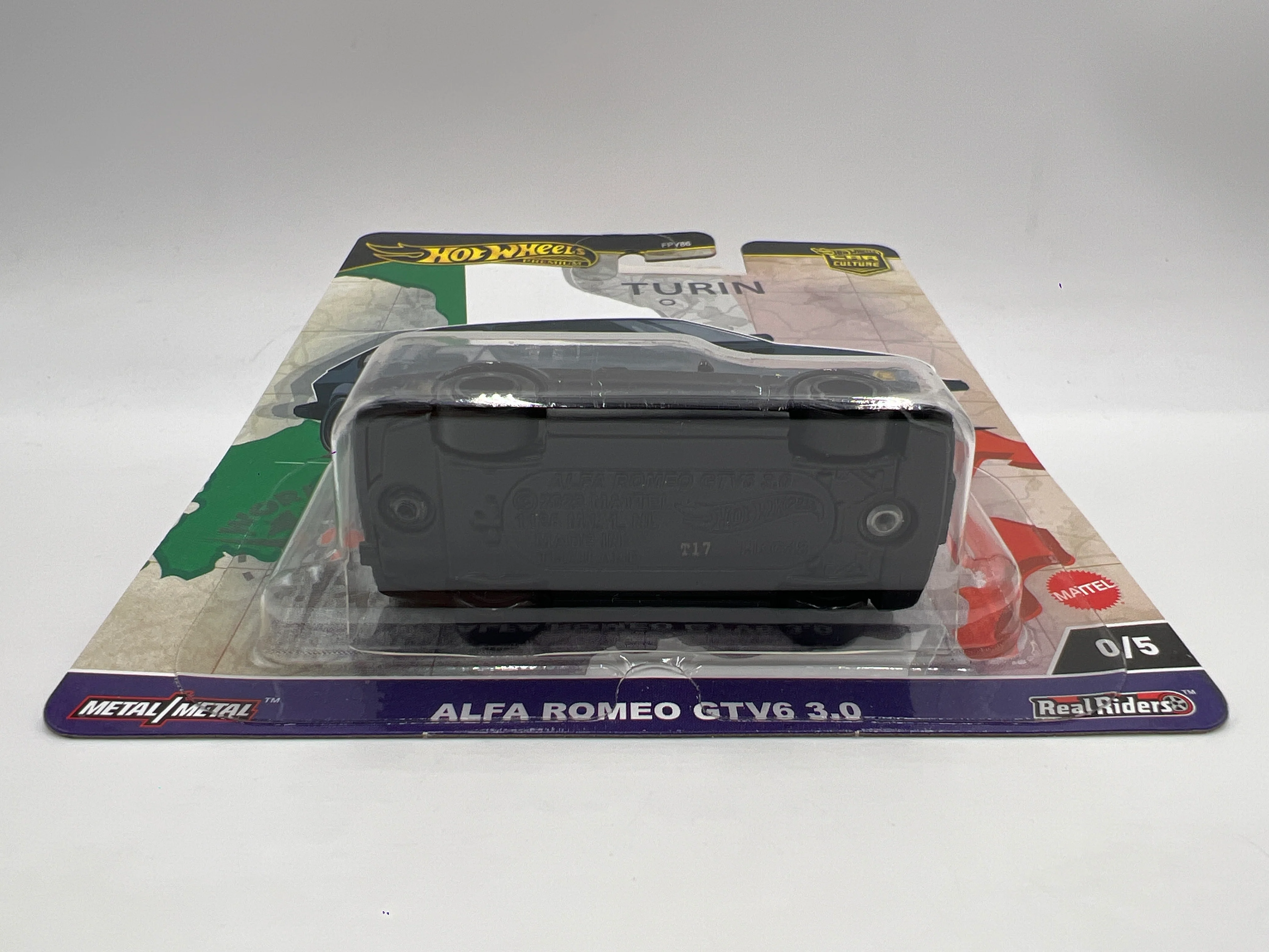 2024 Hot Wheels Premium World Tour Chase #0 Alfa Romeo GTV6 3.0 Black W/Protector - Image 5