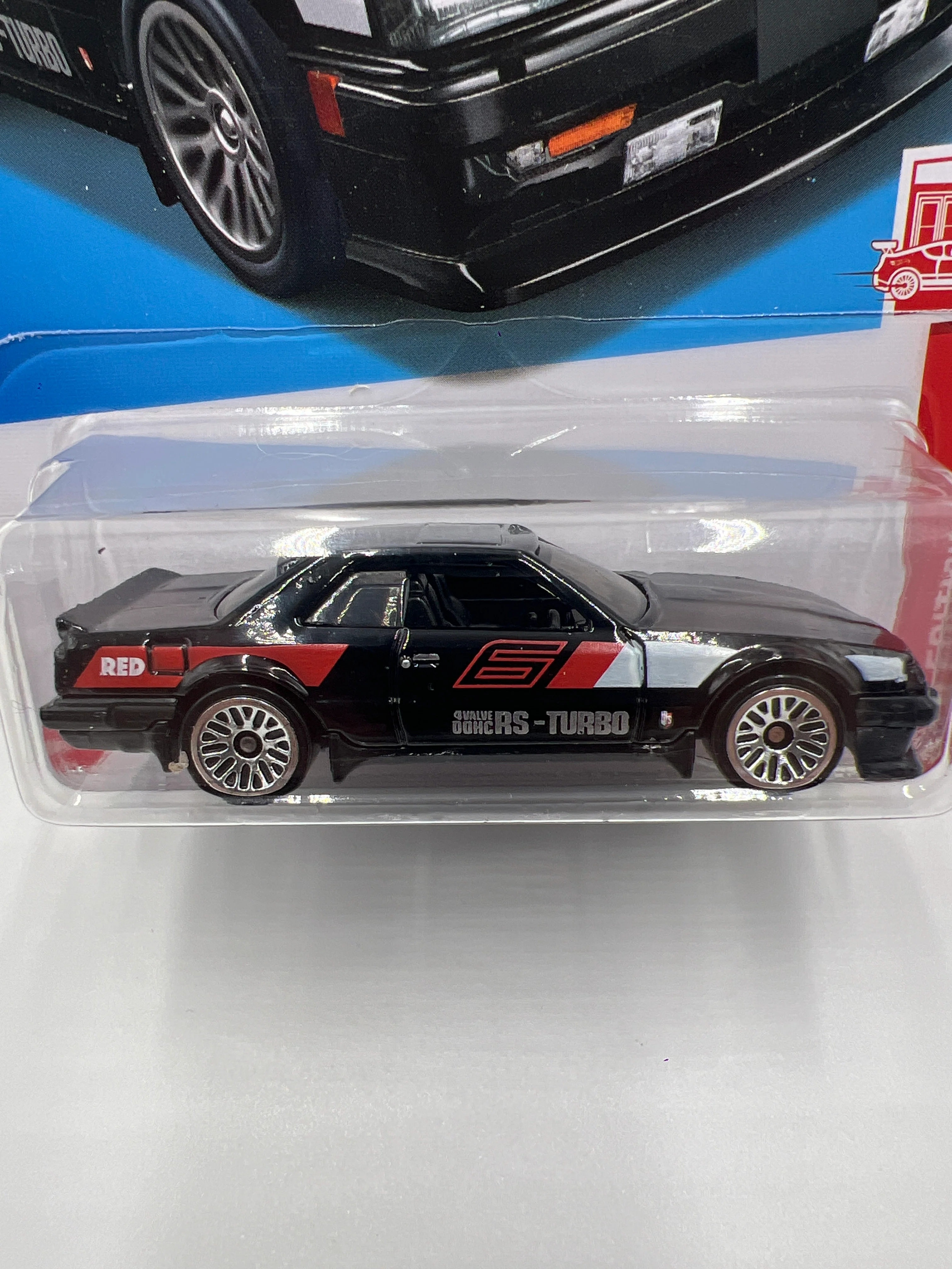 2024 Hot Wheels Target Exclusive Red Edition #44 Nissan Skyline RS KDR30 Black 145A - Image 3