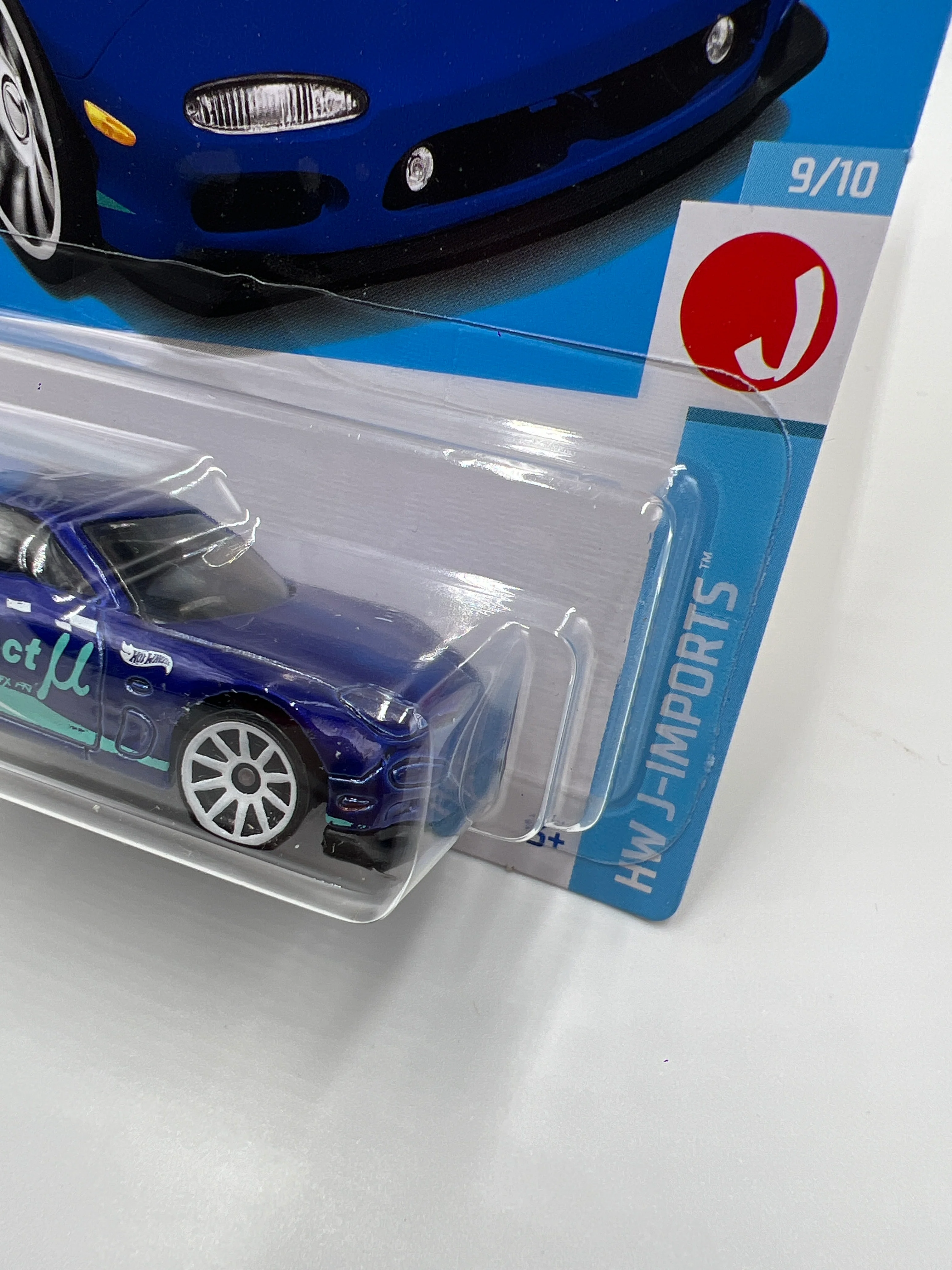 2024 Hot Wheels Q Case #170 95 Mazda RX-7 Blue 83B - Image 4