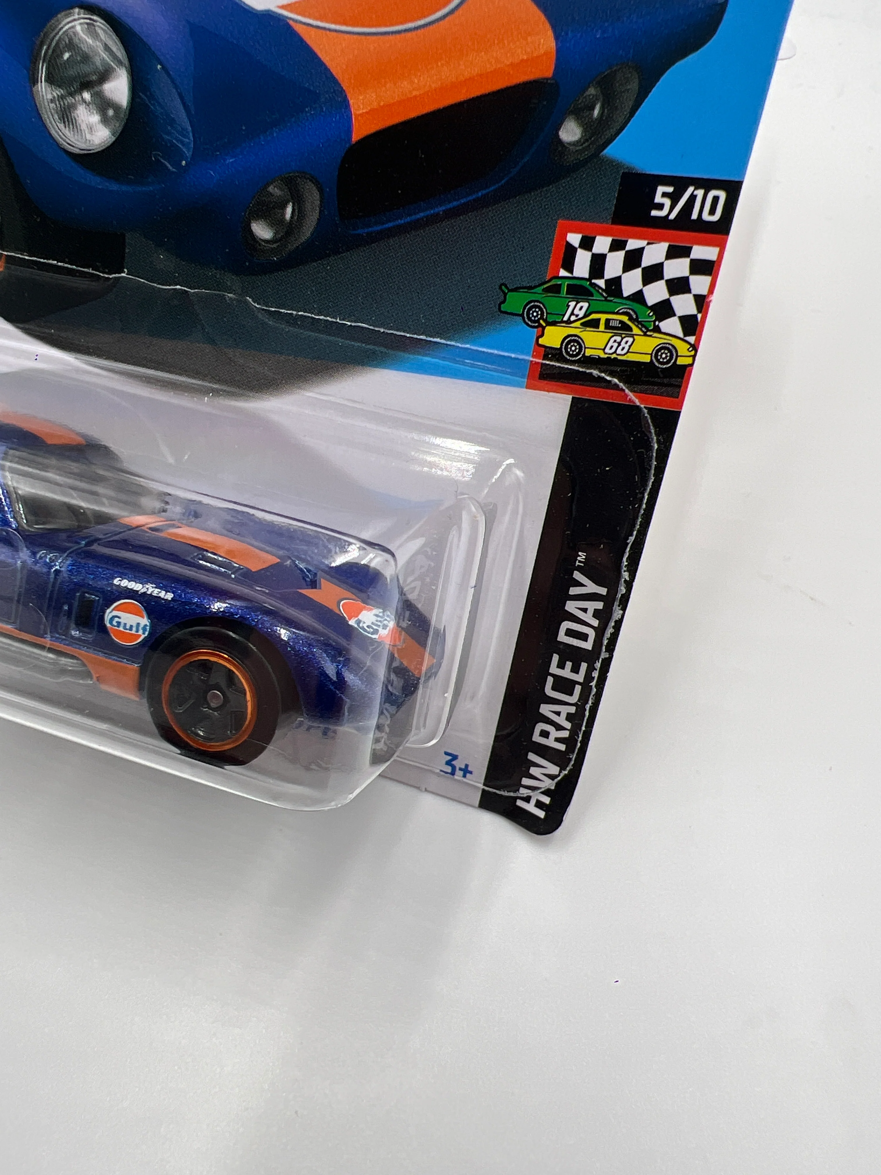 2024 Hot Wheels Q Case #122 Shelby Cobra Daytona Coupe Gulf Dark Blue 29D - Image 4