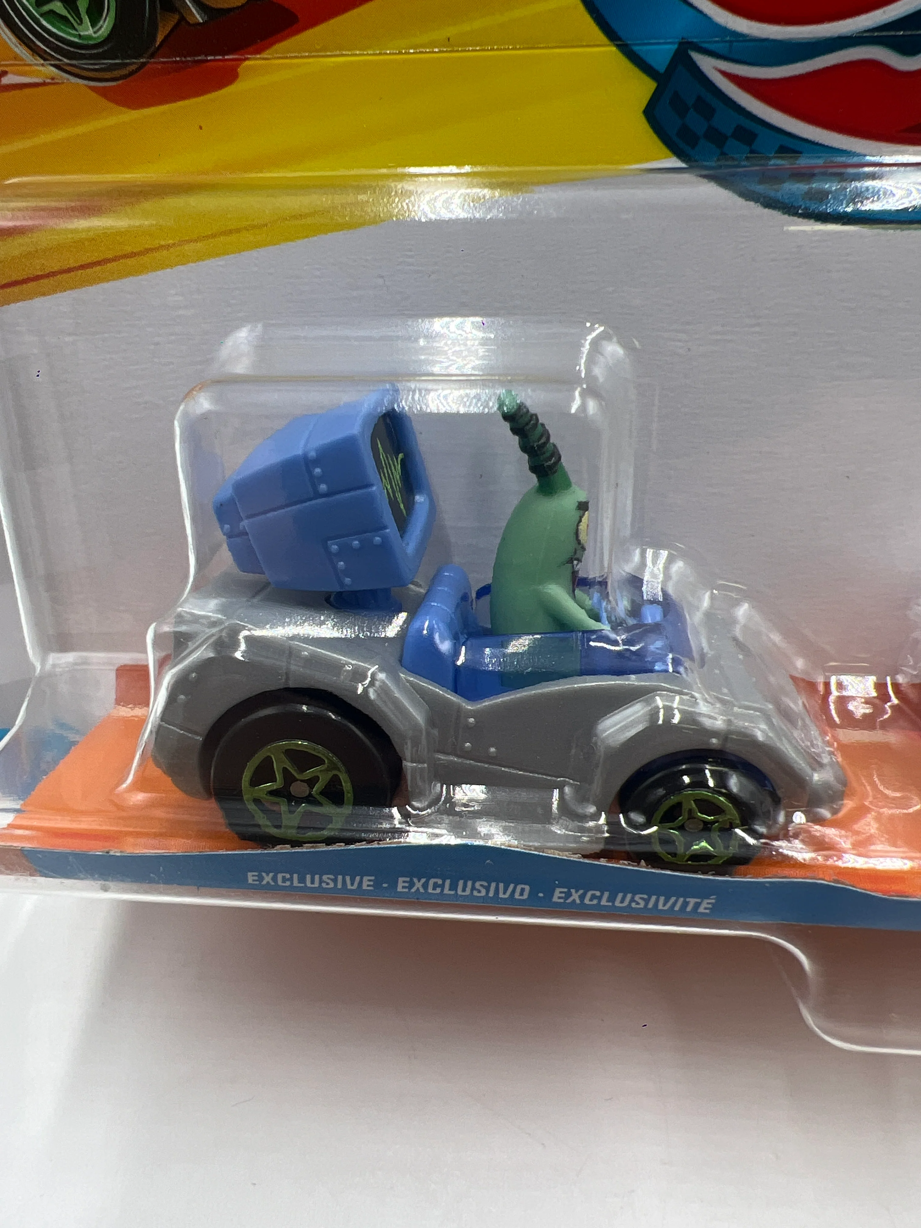2024 Hot Wheels Racer Verse 2 Pack Plankton & SpongeBob SquarePants 114C - Image 3