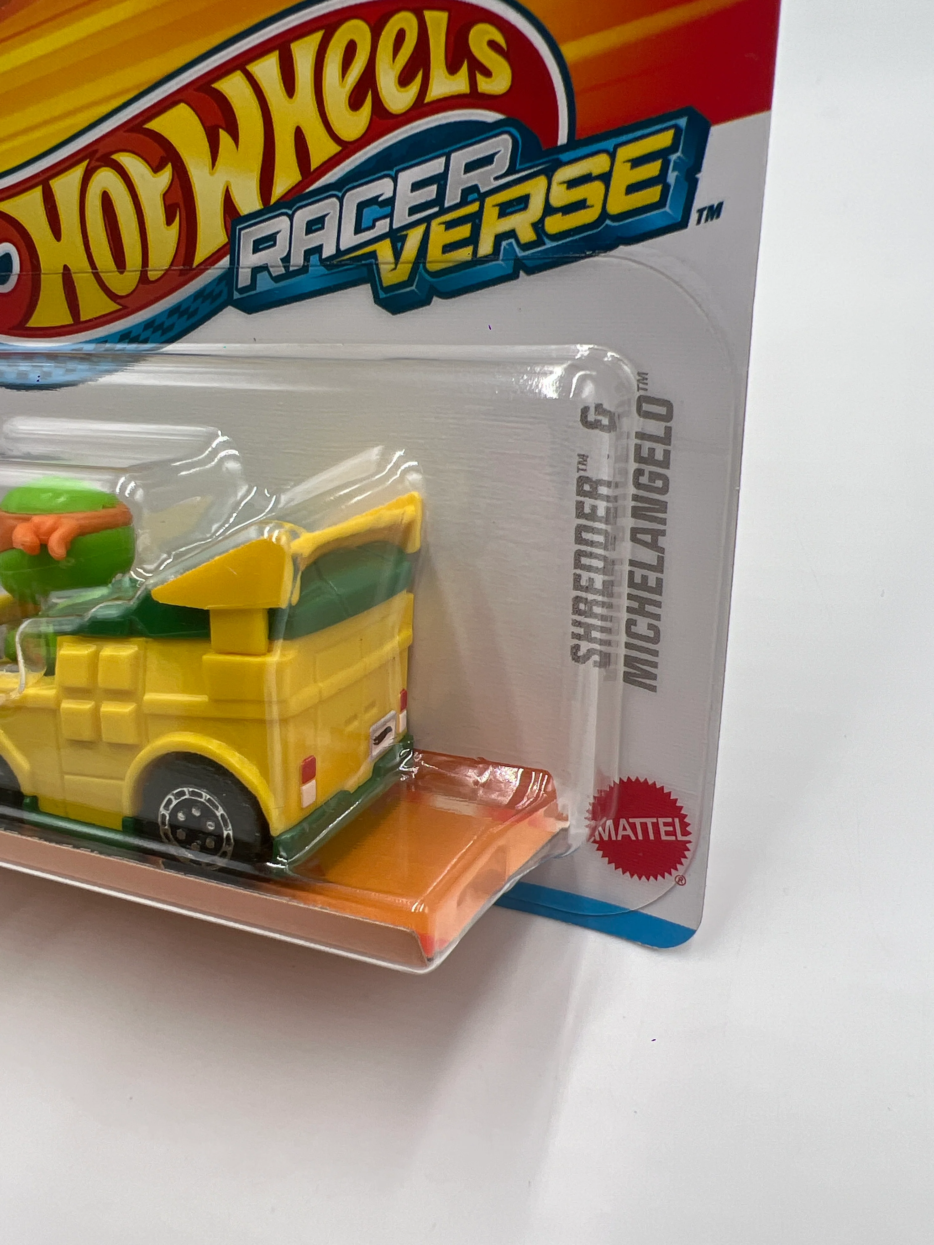 2024 Hot Wheels Racer Verse 2 Pack TMNT Shredder & Michelangelo 114C - Image 5