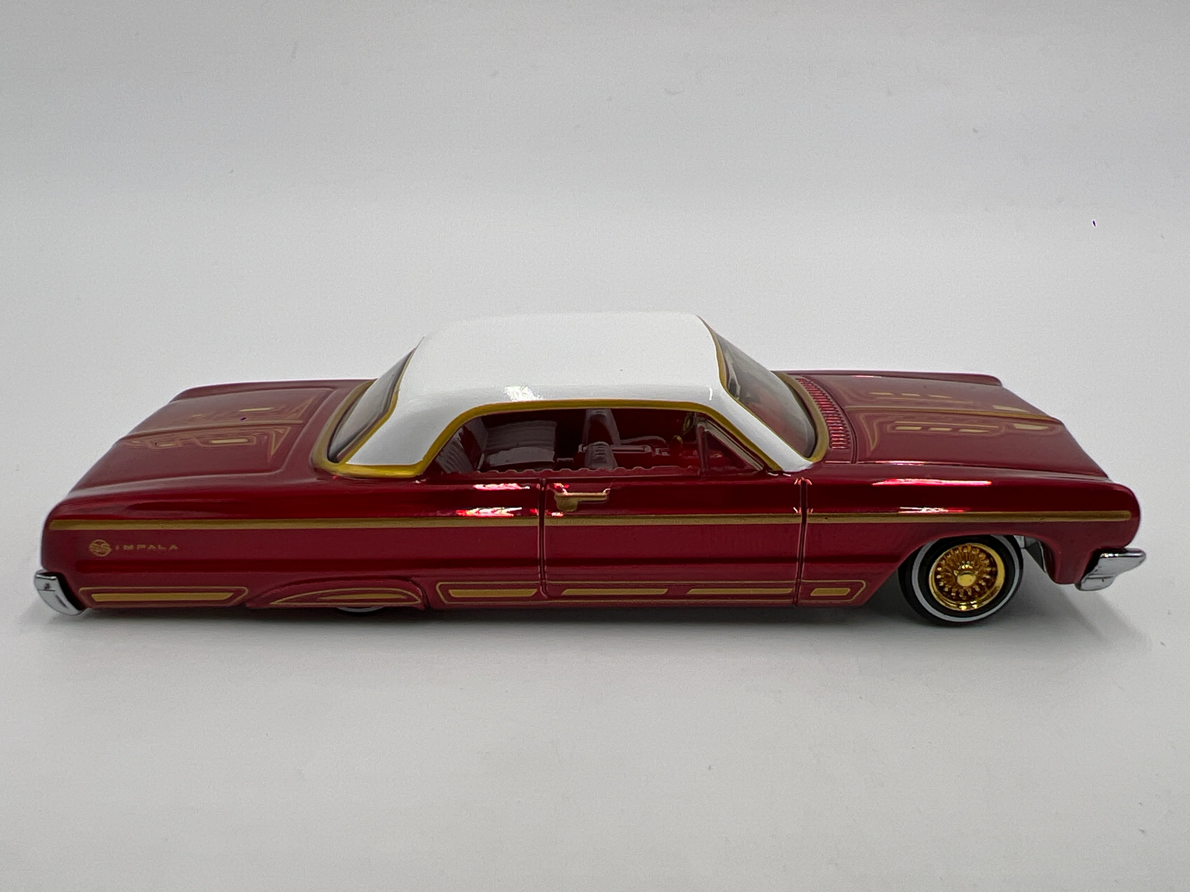2024 Hot Wheels RLC 1964 Chevrolet Impala Lowrider Red - Image 4