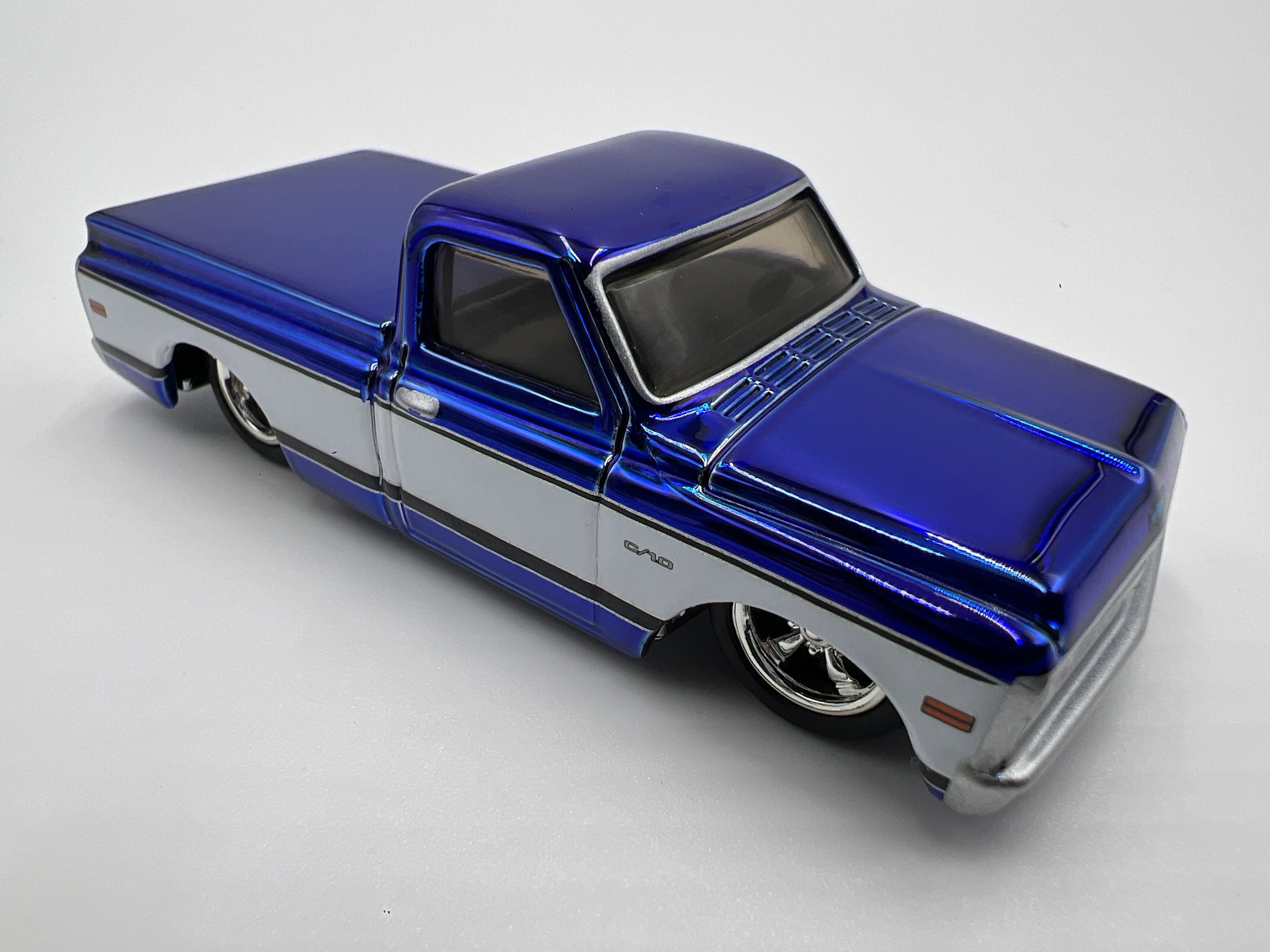 2024 Hot Wheels RLC 1969 Chevy C-10 Blue - Image 3