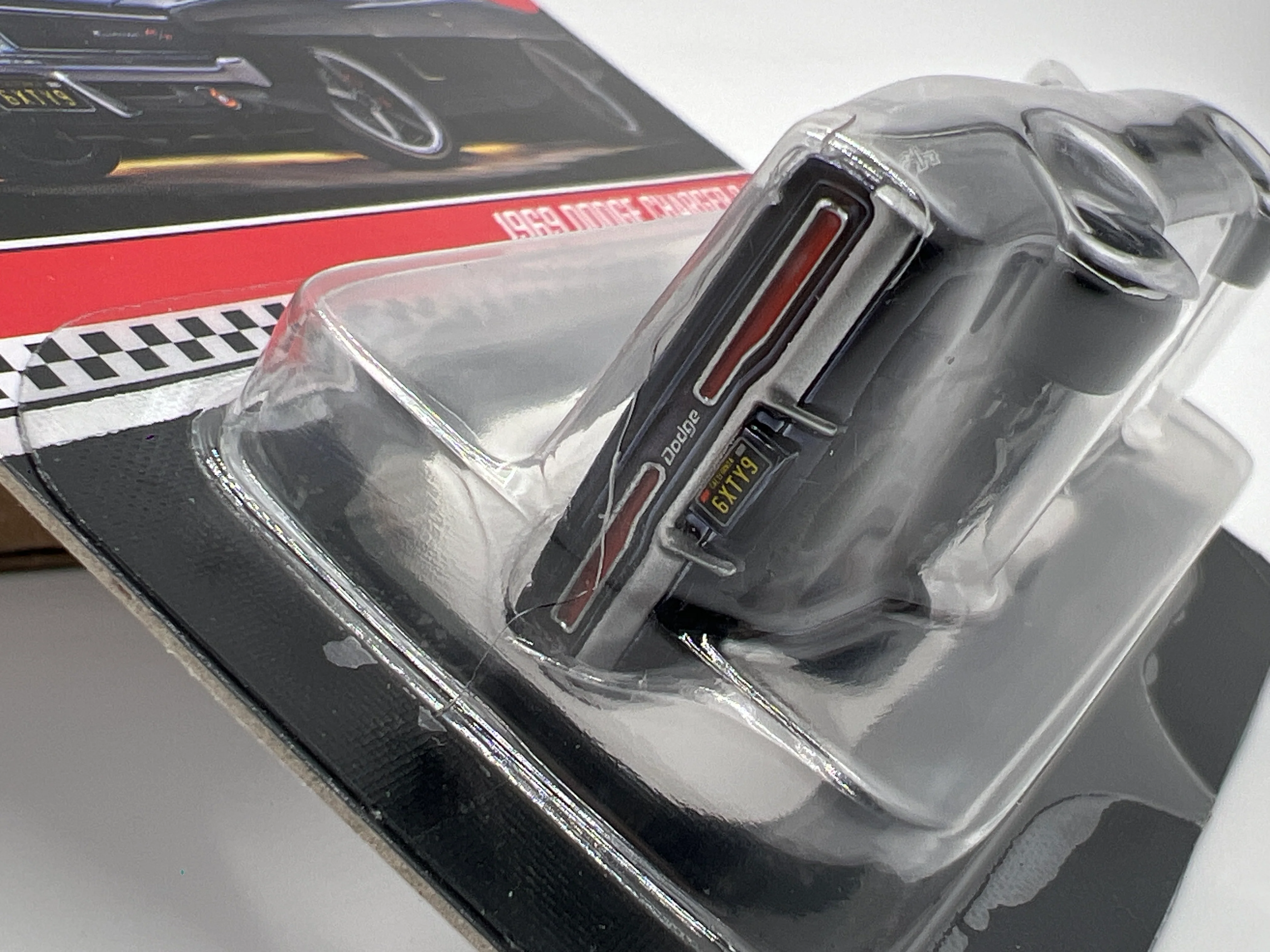 2024 Hot Wheels RLC 16754/17500 1969 Dodge Charger R/T Black W/Protector Cracked Blister - Image 5