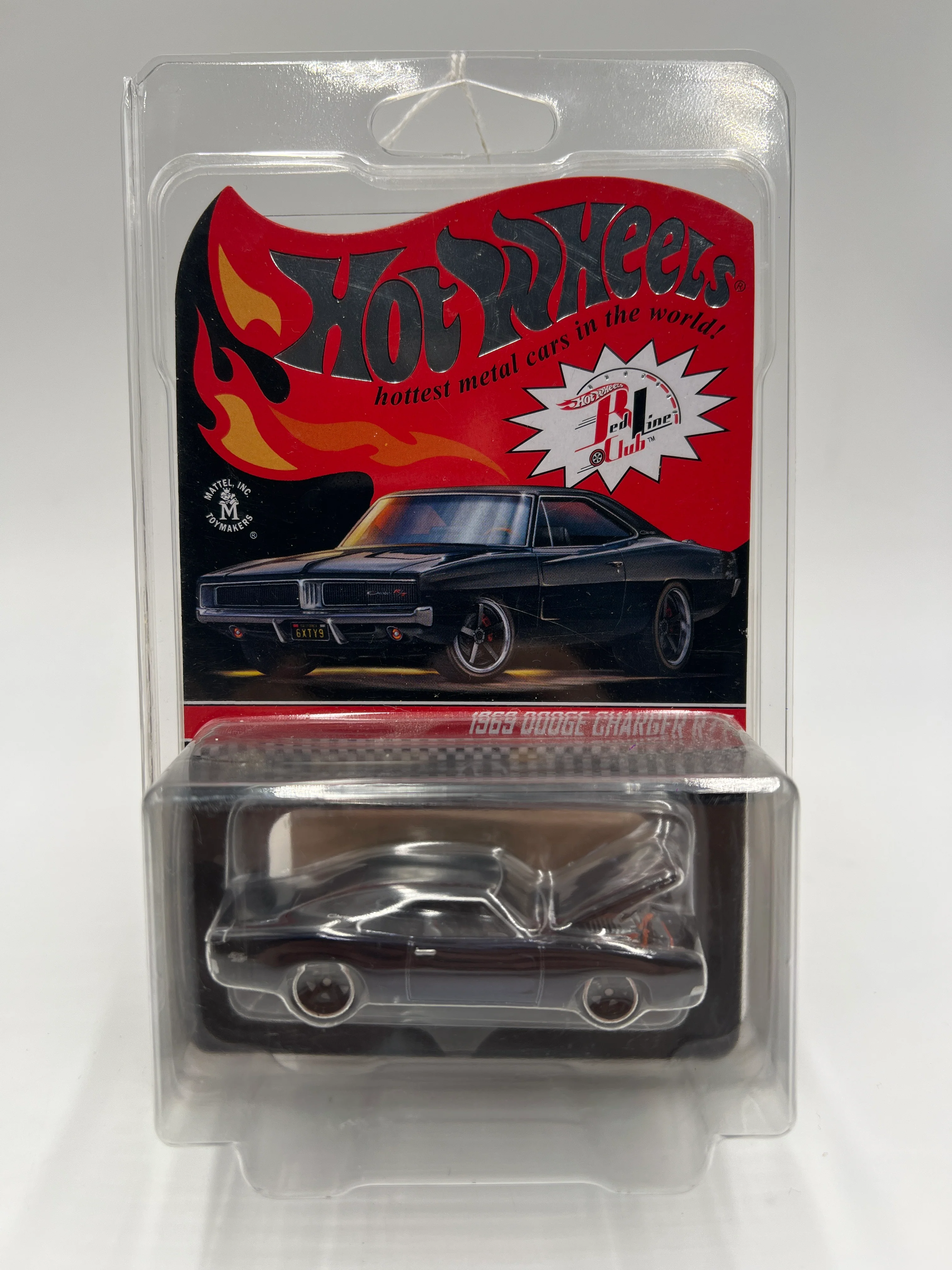 2024 Hot Wheels RLC 16754/17500 1969 Dodge Charger R/T Black W/Protector Cracked Blister - Image 9