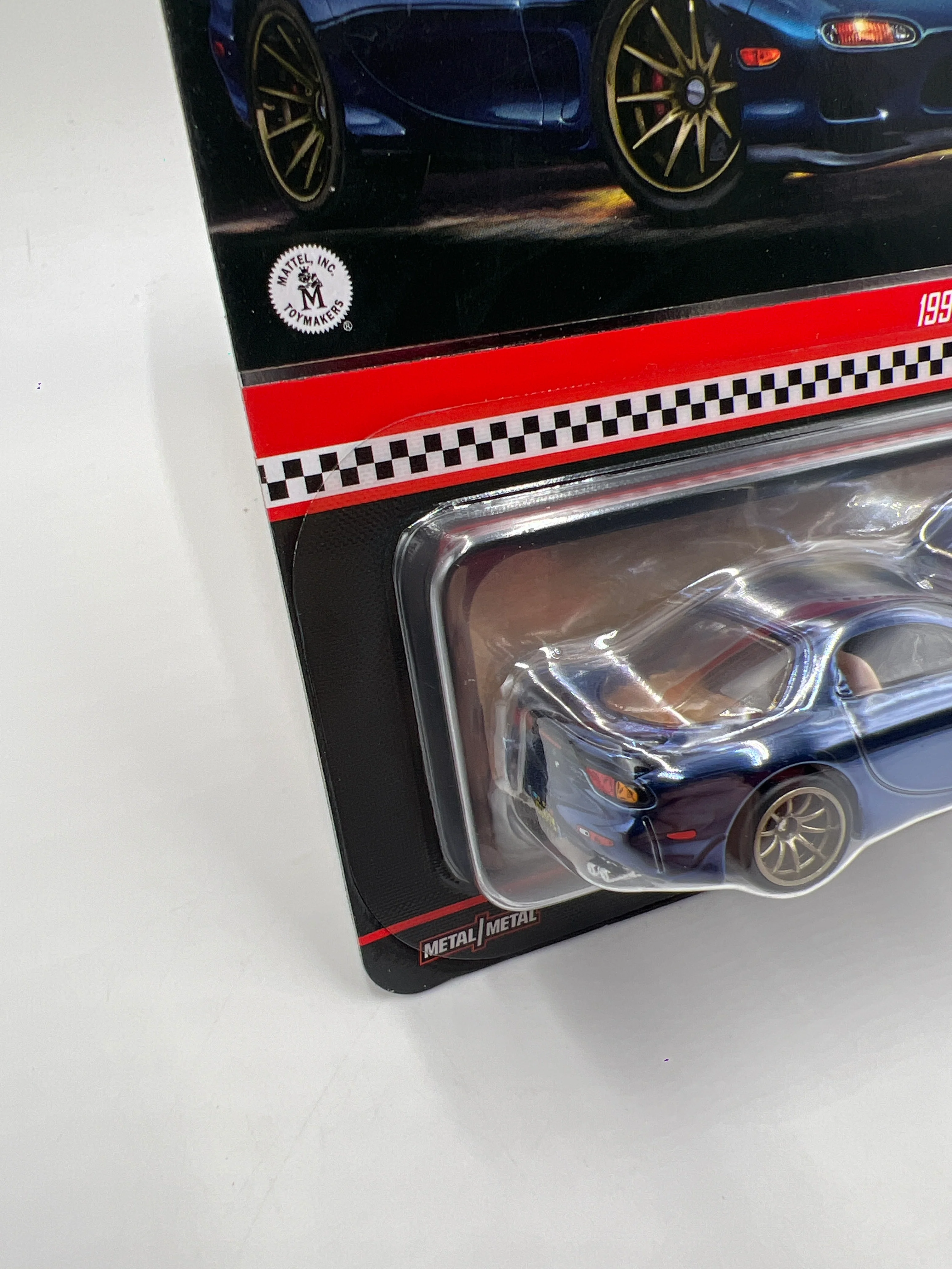 2025 Hot Wheels RLC 1993 Mazda RX-7 R1 Blue W/Protector - Image 4