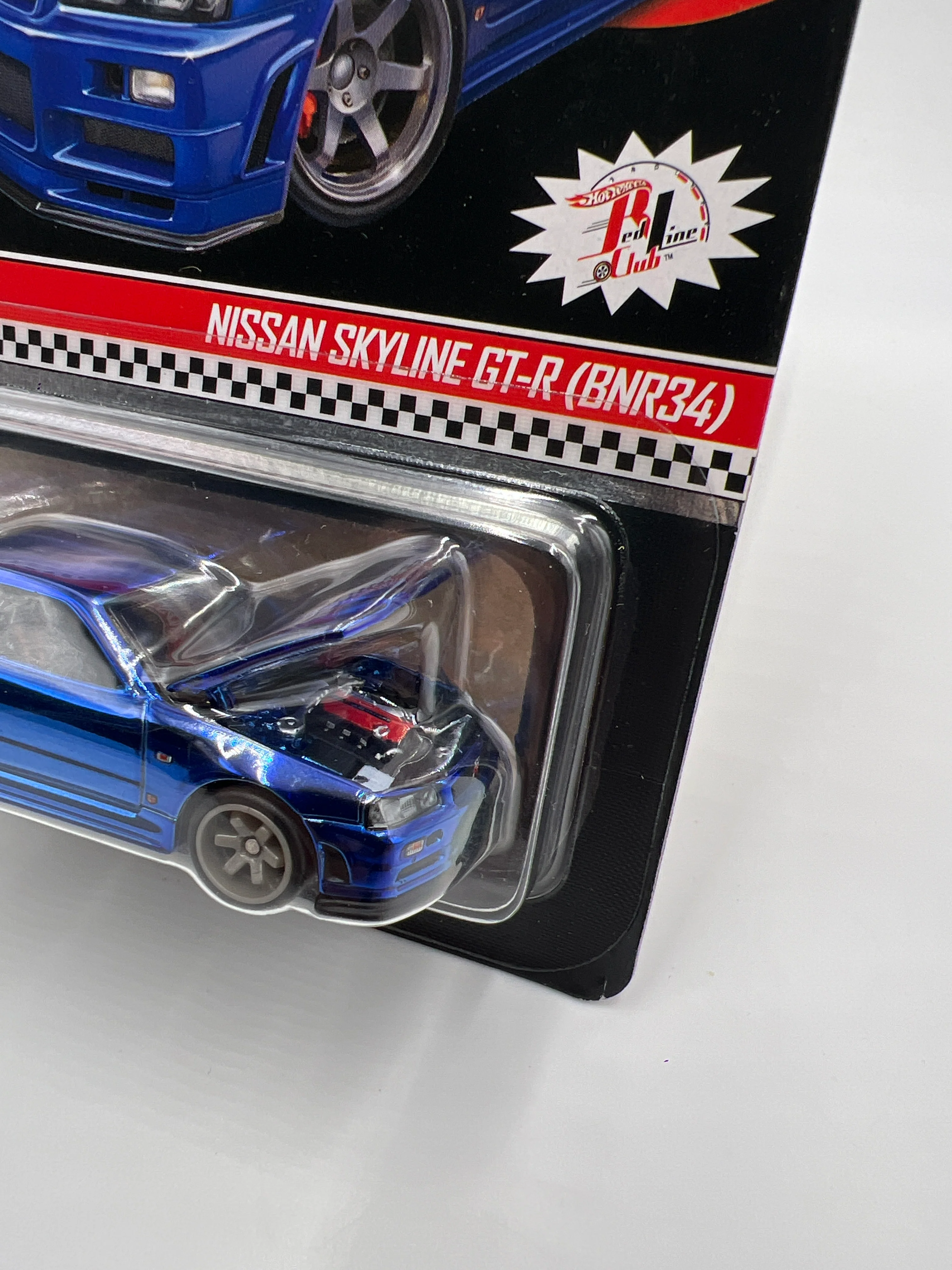 Hot Wheels RLC Nissan Skyline GT-R BNR34 Blue #8483/12500 W/Protector - Image 3