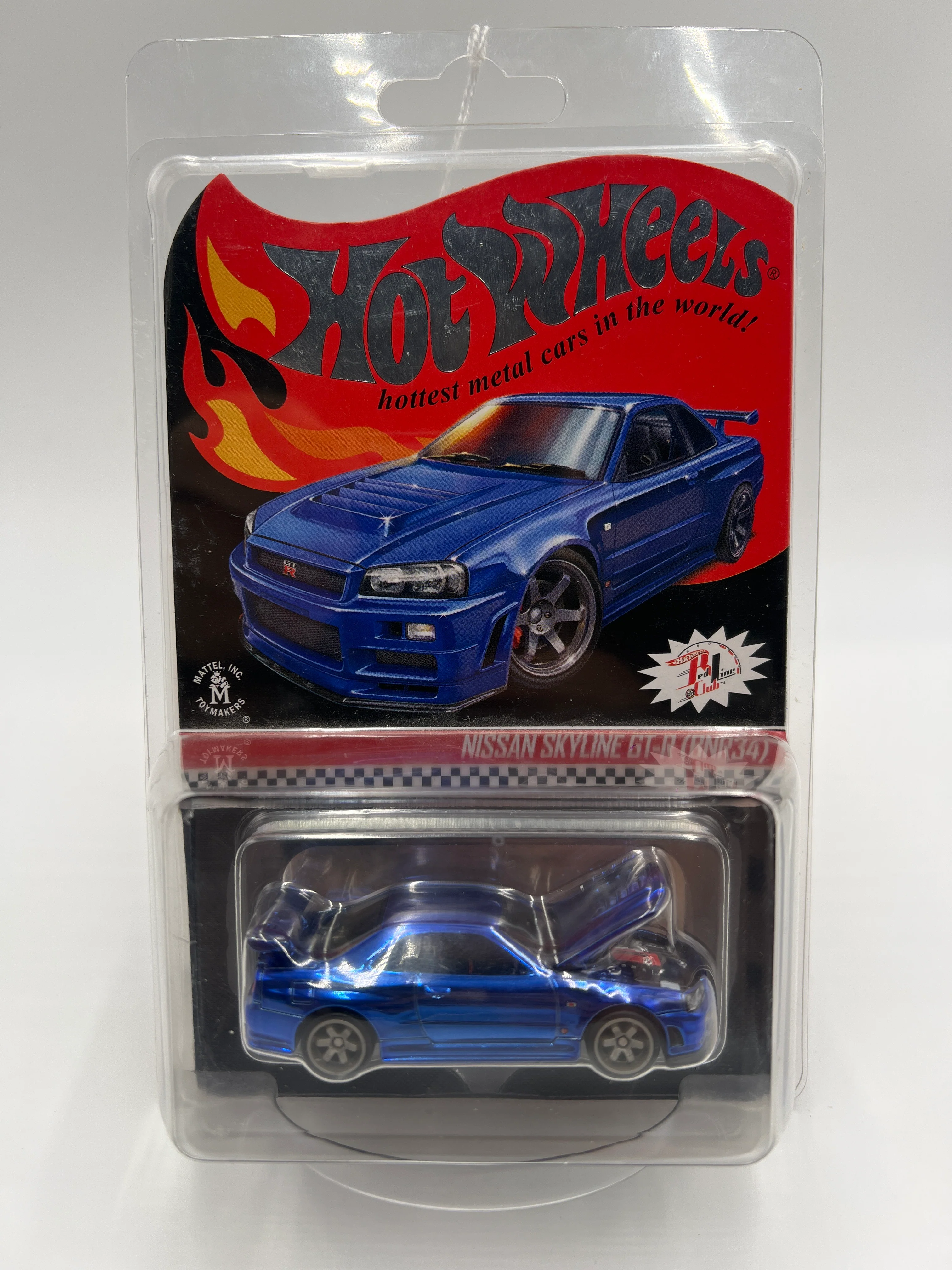 Hot Wheels RLC Nissan Skyline GT-R BNR34 Blue #8483/12500 W/Protector - Image 8
