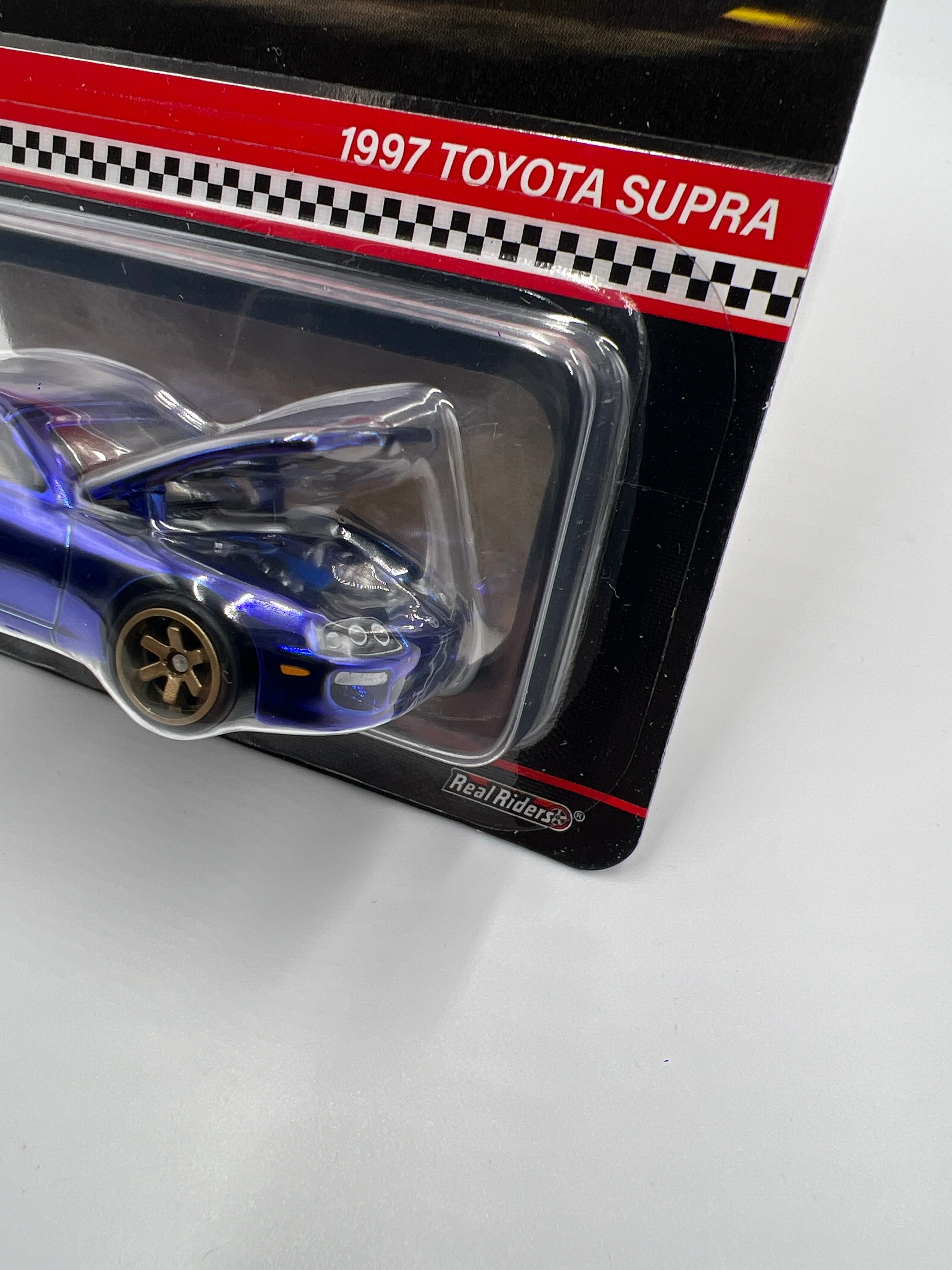 2024 Hot Wheels RLC 1997 Toyota Supra Blue W/Protector Loose Blister - Image 4