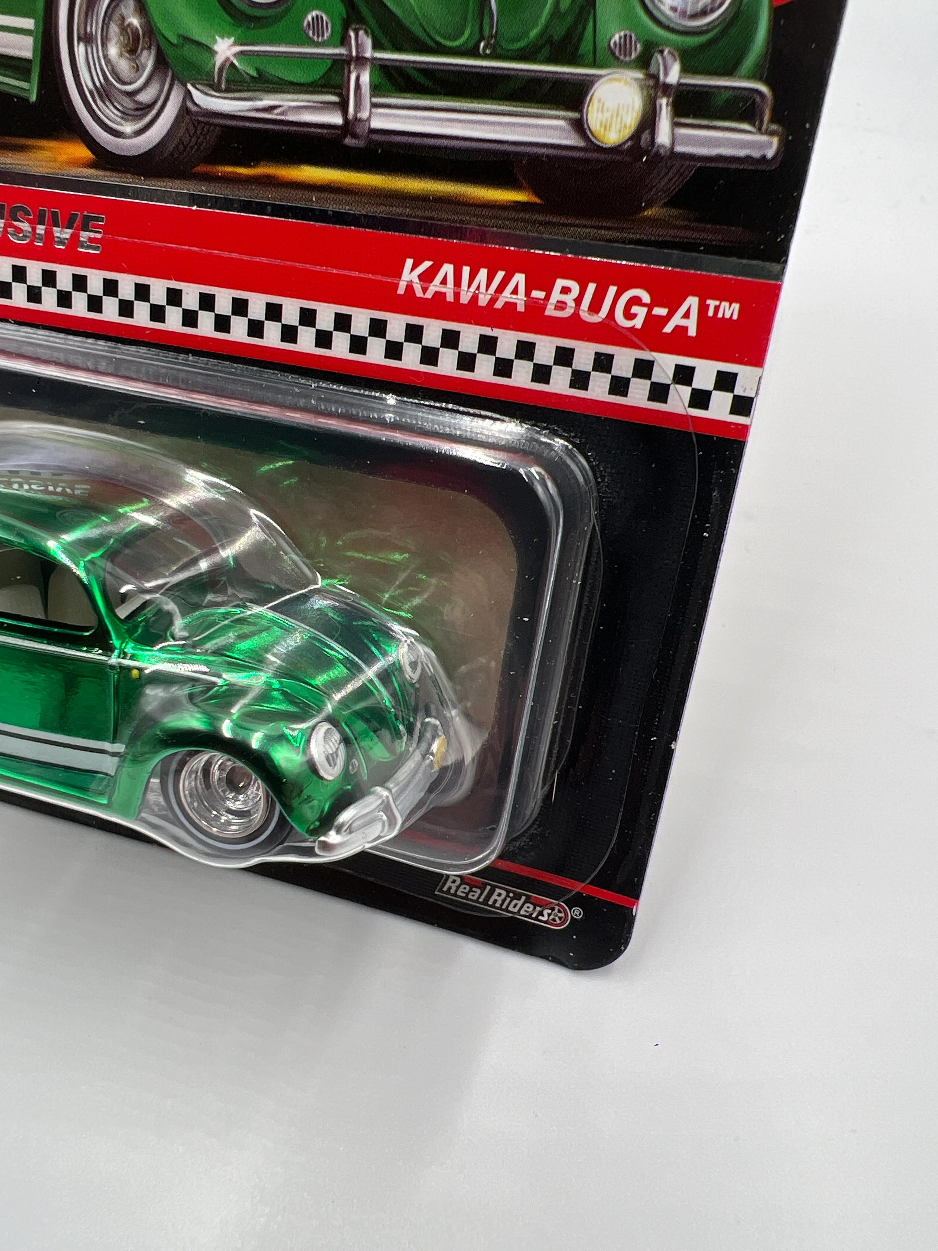 2024 Hot Wheels RLC Club Exclusive Kawa-Bug-A Green In Protector W/Patch & Button - Image 4