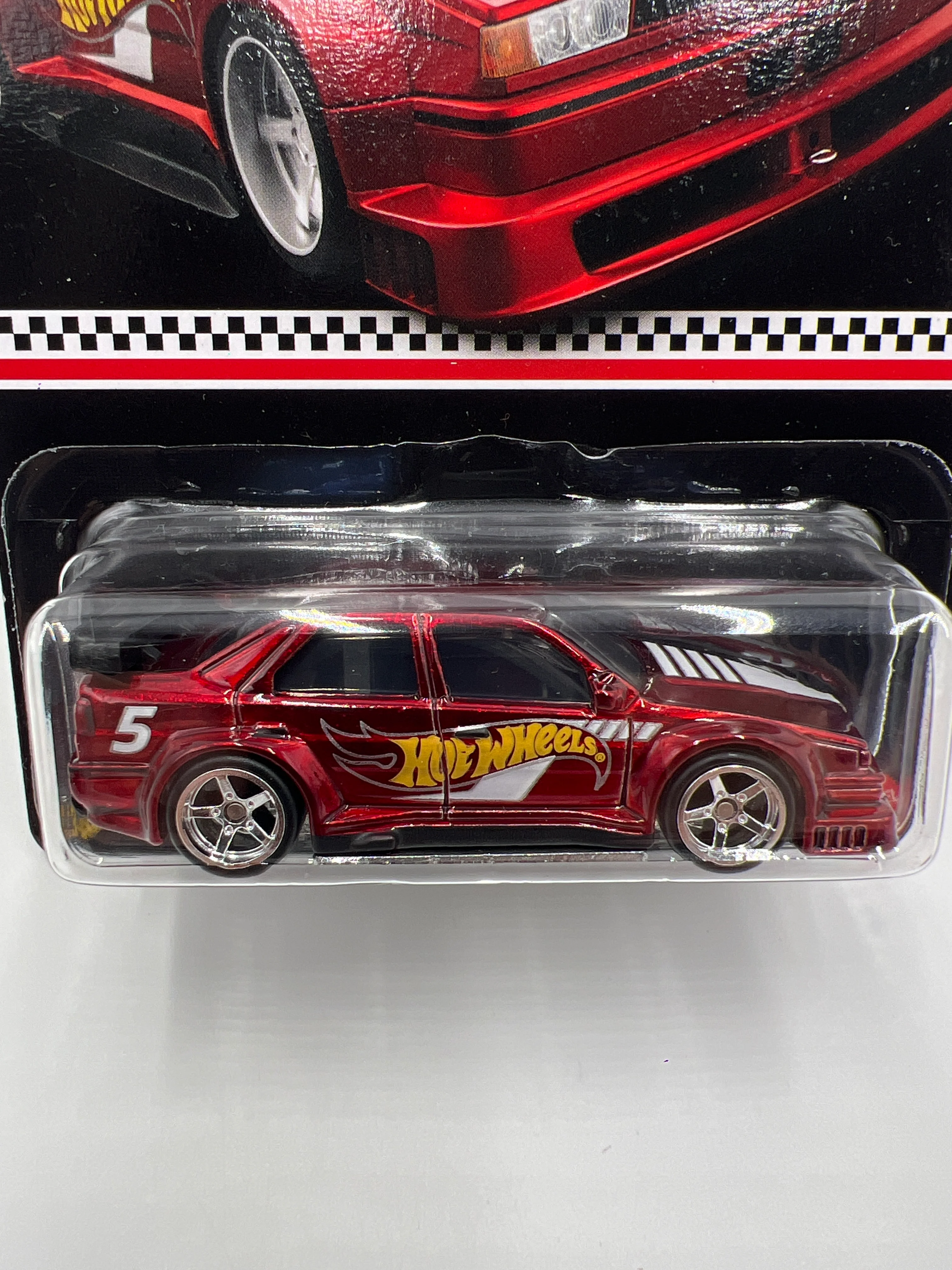 2024 Hot Wheels RLC Collector Edition Mail In #5 Alfa Romeo 155 V6 Ti Red W/Protector - Image 2