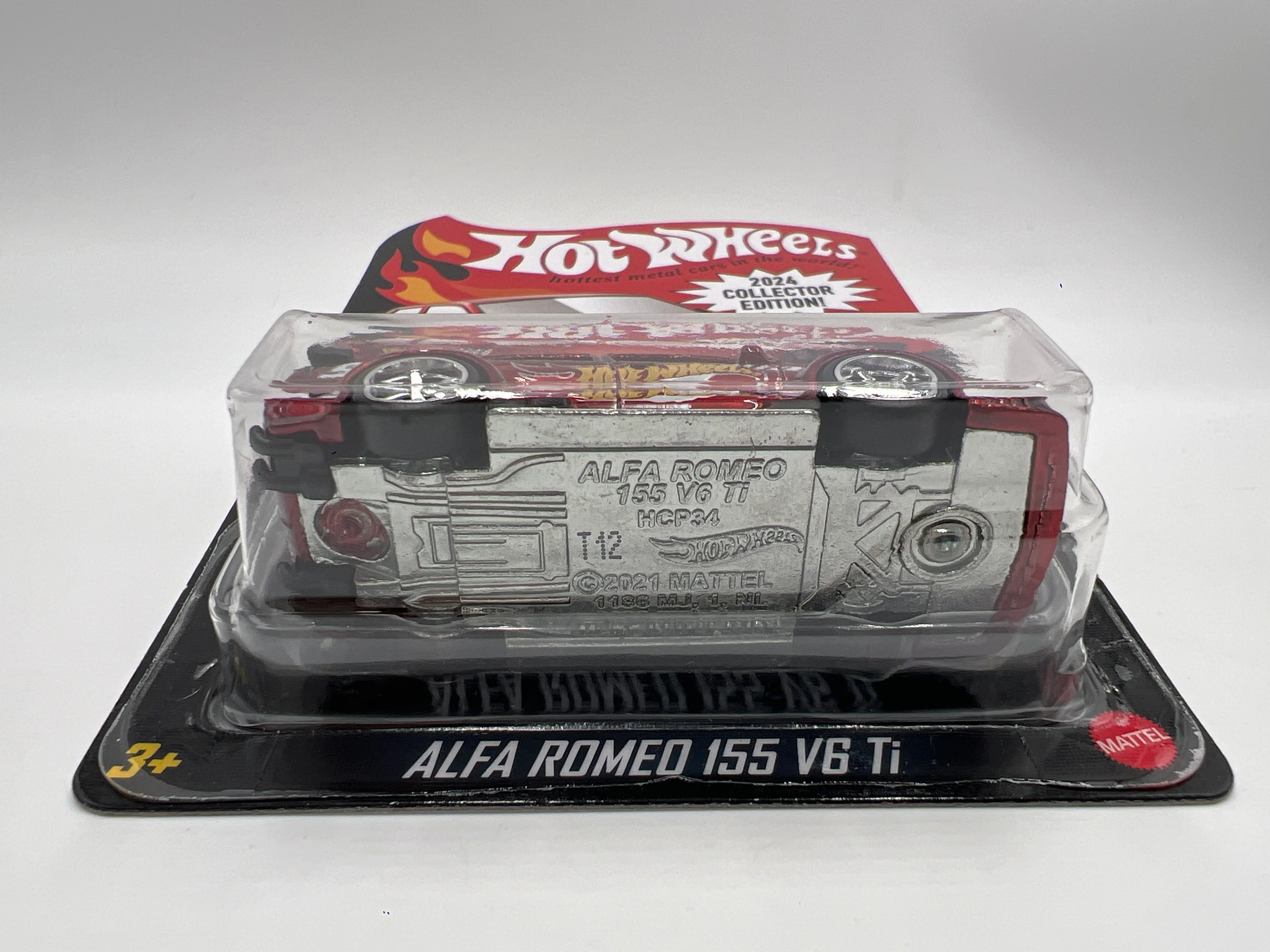 2024 Hot Wheels RLC Collector Edition Mail In #5 Alfa Romeo 155 V6 Ti Red W/Protector - Image 5