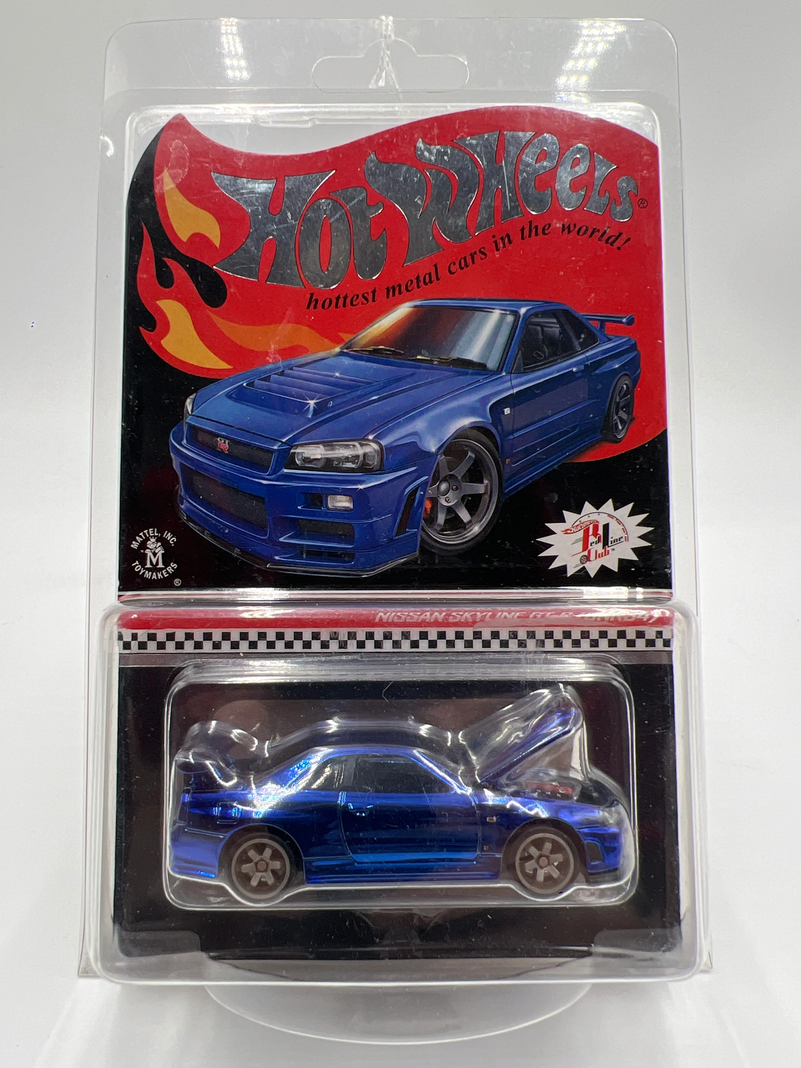 2019 Hot Wheels RLC #10433/12500 Nissan Skyline GT-R BNR34 Blue W/Protector - Image 9