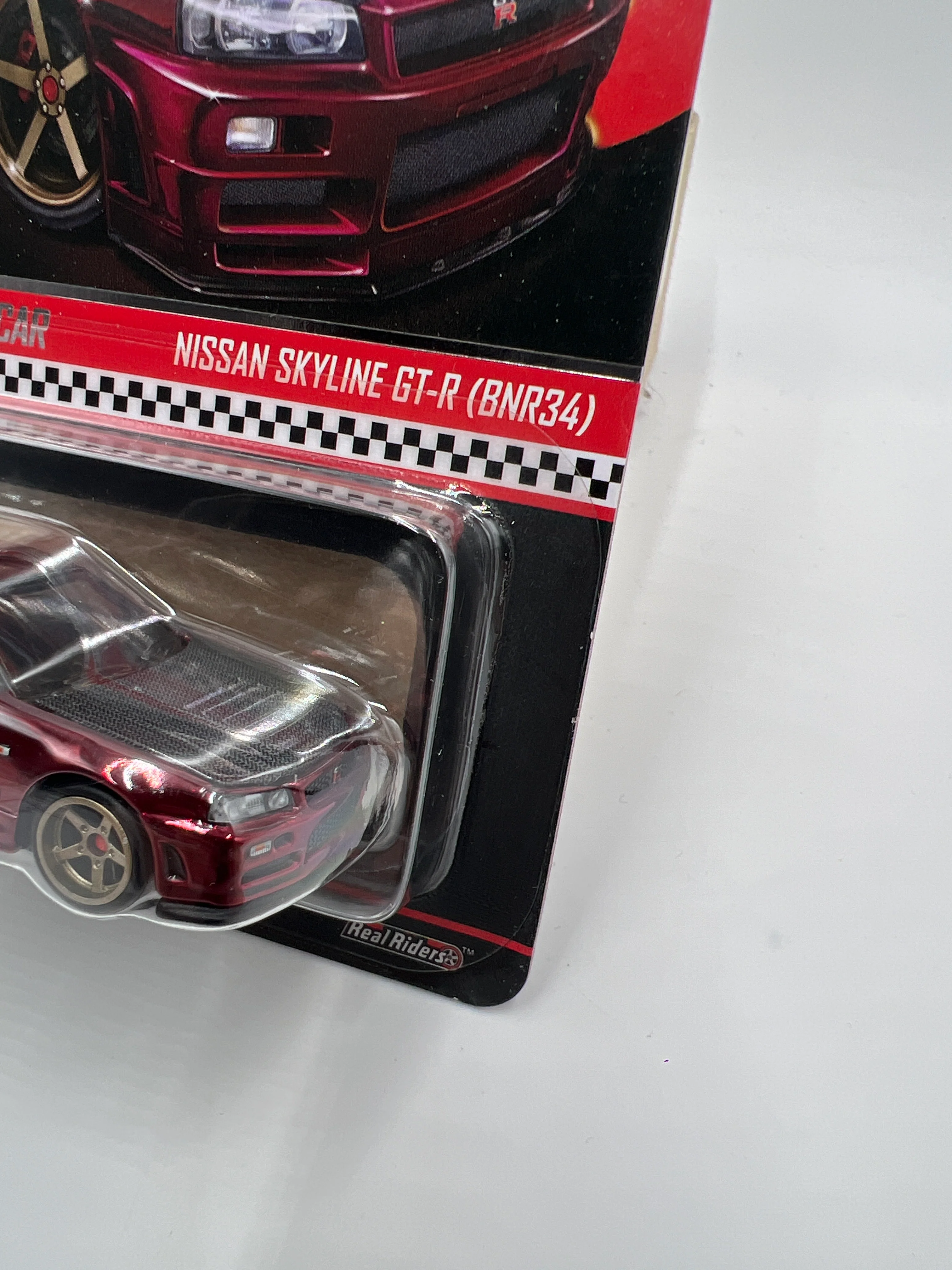 2024 Hot Wheels RLC sELECTIONs Car Nissan Skyline GT-R BNR34 Red W/Protector - Image 3