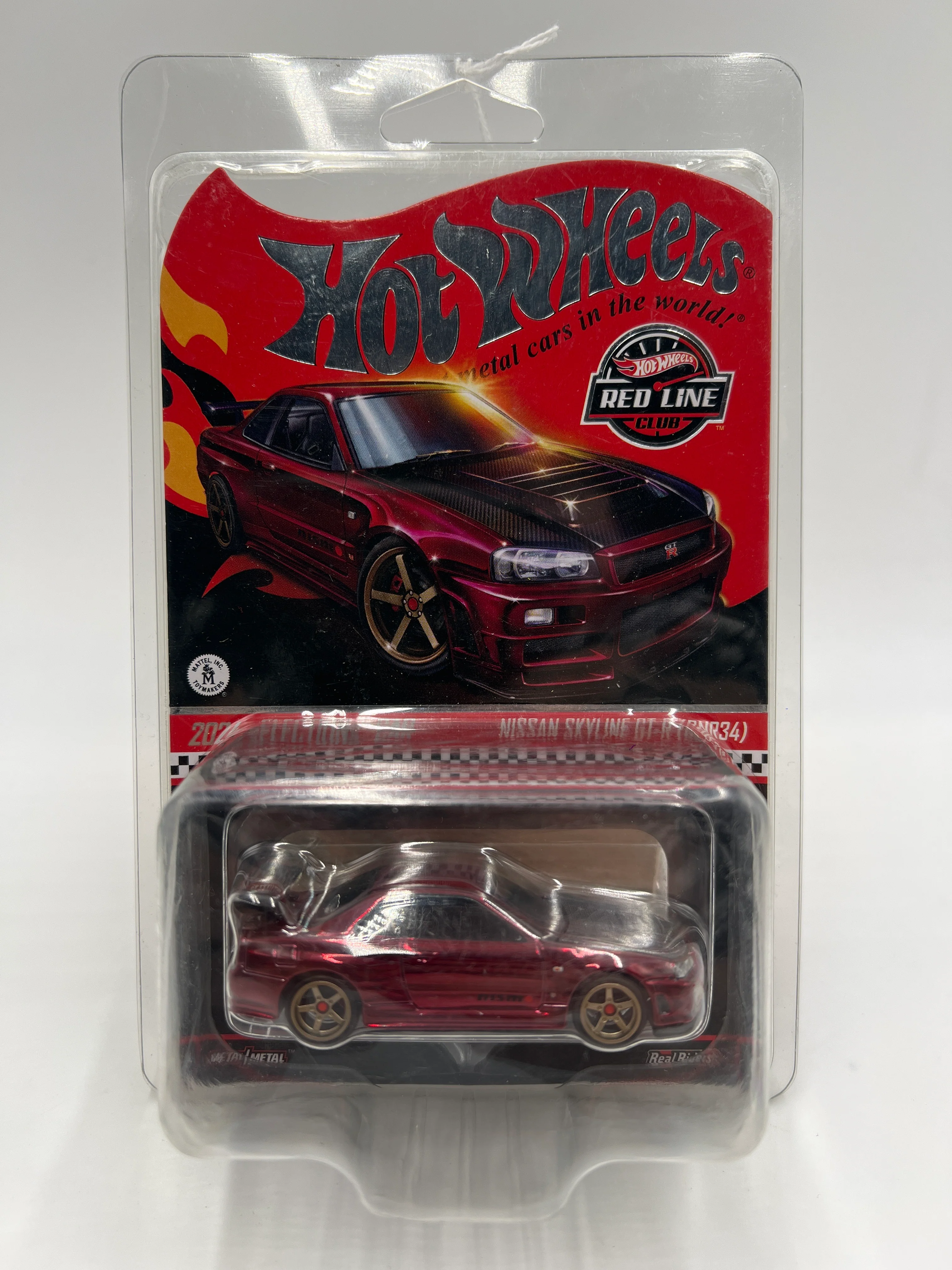 2024 Hot Wheels RLC sELECTIONs Car Nissan Skyline GT-R BNR34 Red W/Protector - Image 7