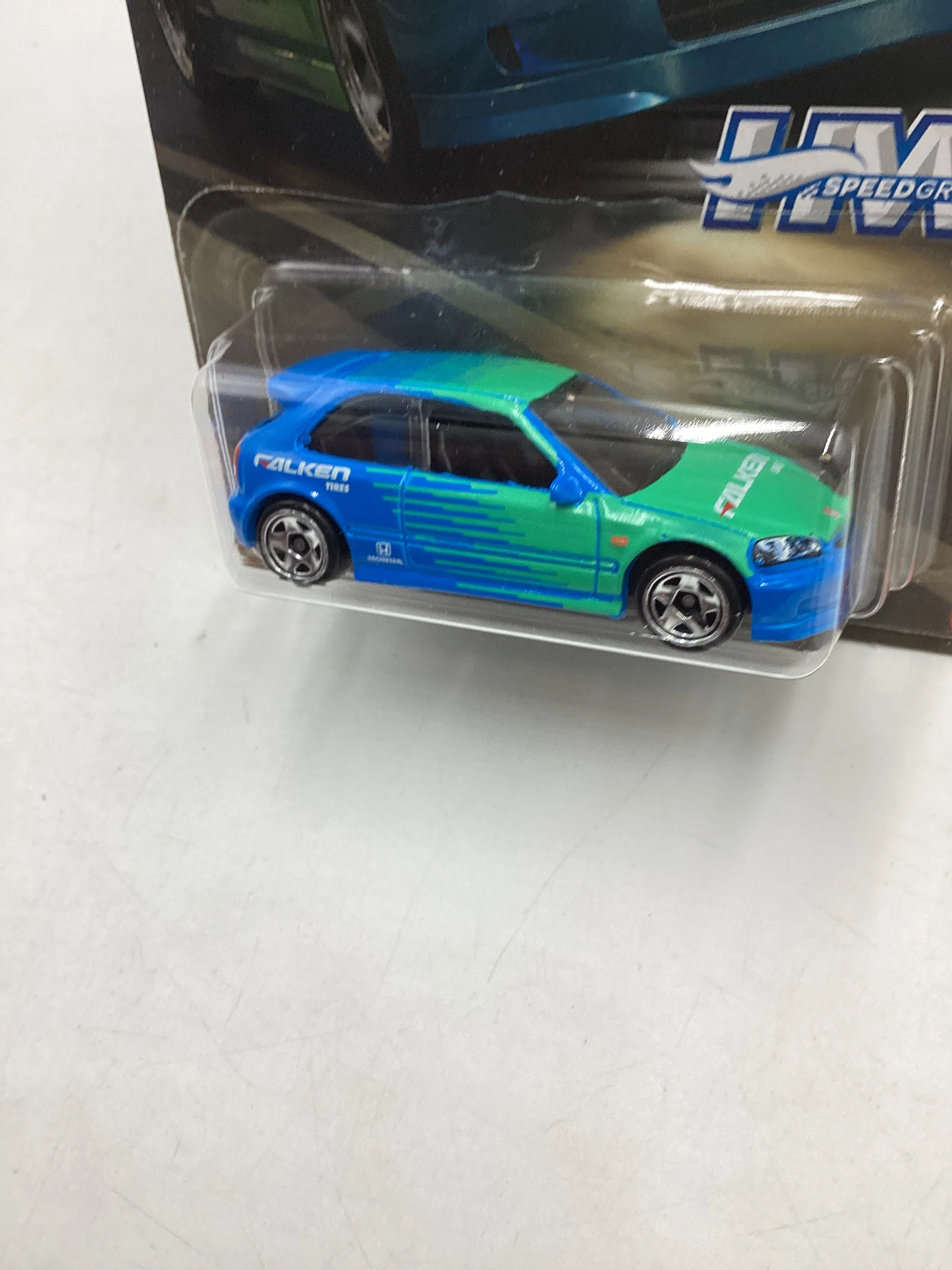 2024 Hot Wheels Speed Graphics 1/5 99 Honda Civic Type R (EK9) Falken 160H - Image 4
