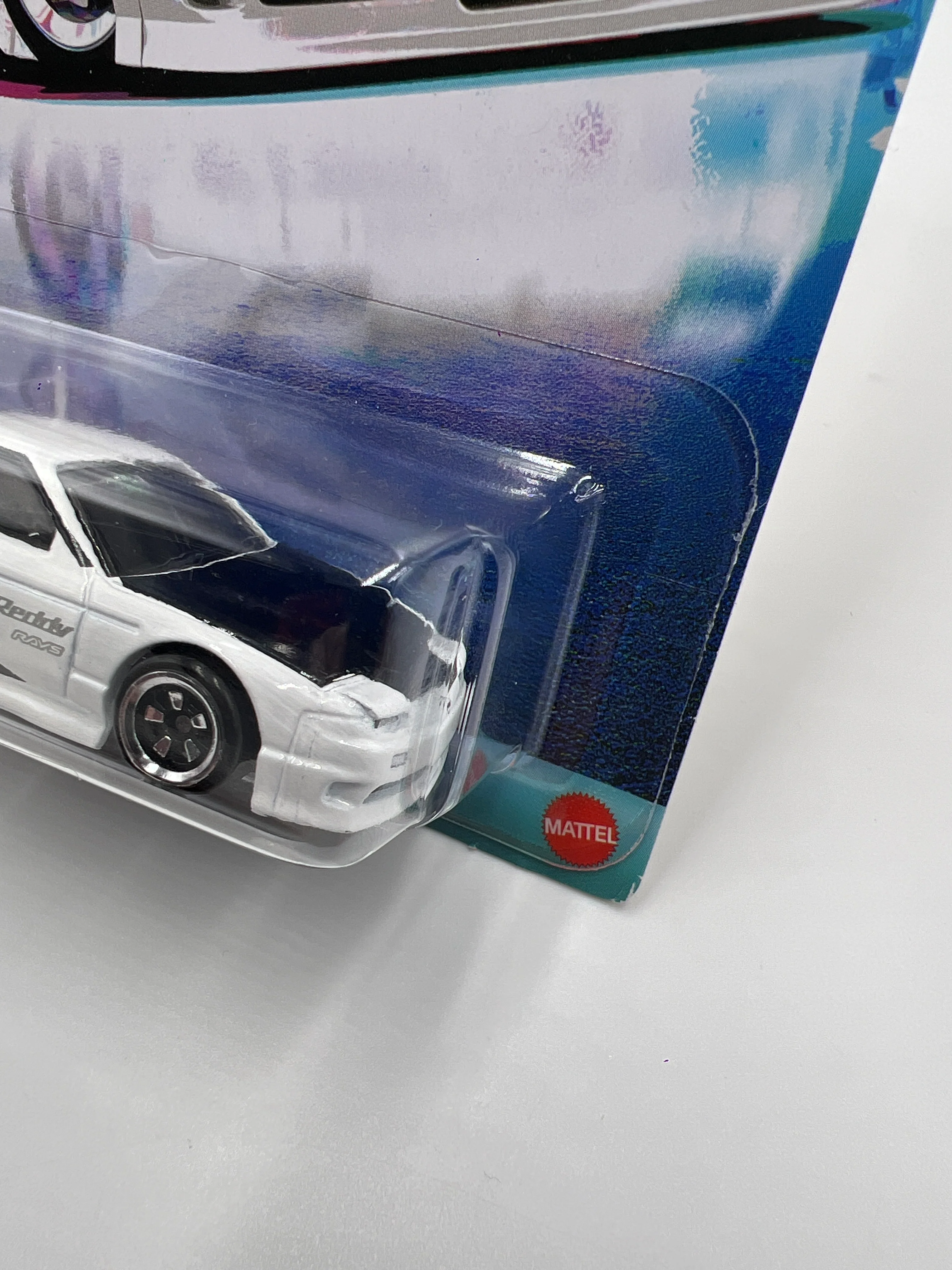 2024 Hot Wheels 90s Street Scene #1 96 Nissan 180SX Type X White 161G - Image 4