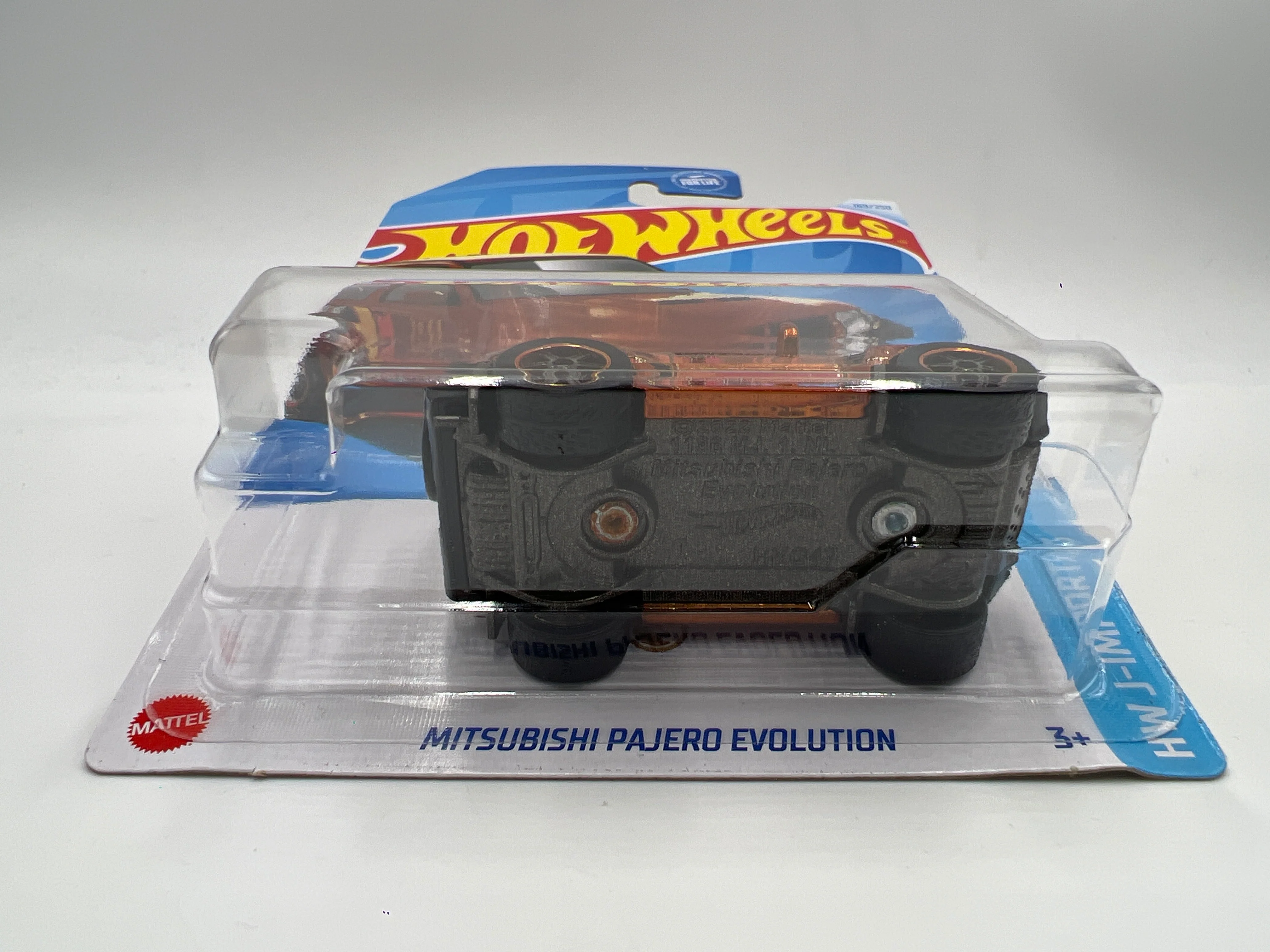 2024 Hot Wheels Super Treasure Hunt #169 Mitsubishi Pajero Evolution Orange W/Protector - Image 6