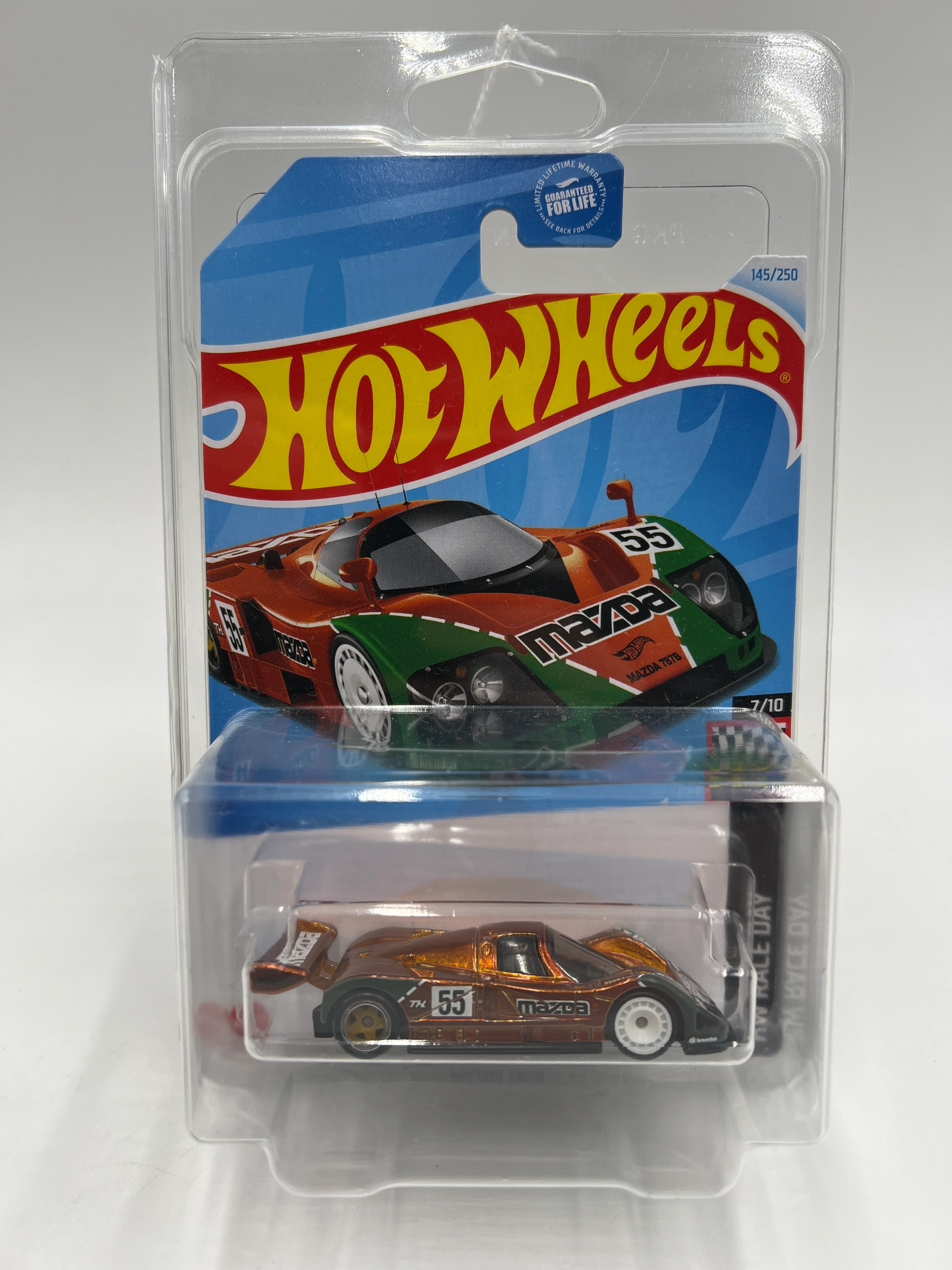 2024 Hot Wheels Super Treasure Hunt #144 Mazda 787B Orange W/Protector - Image 7