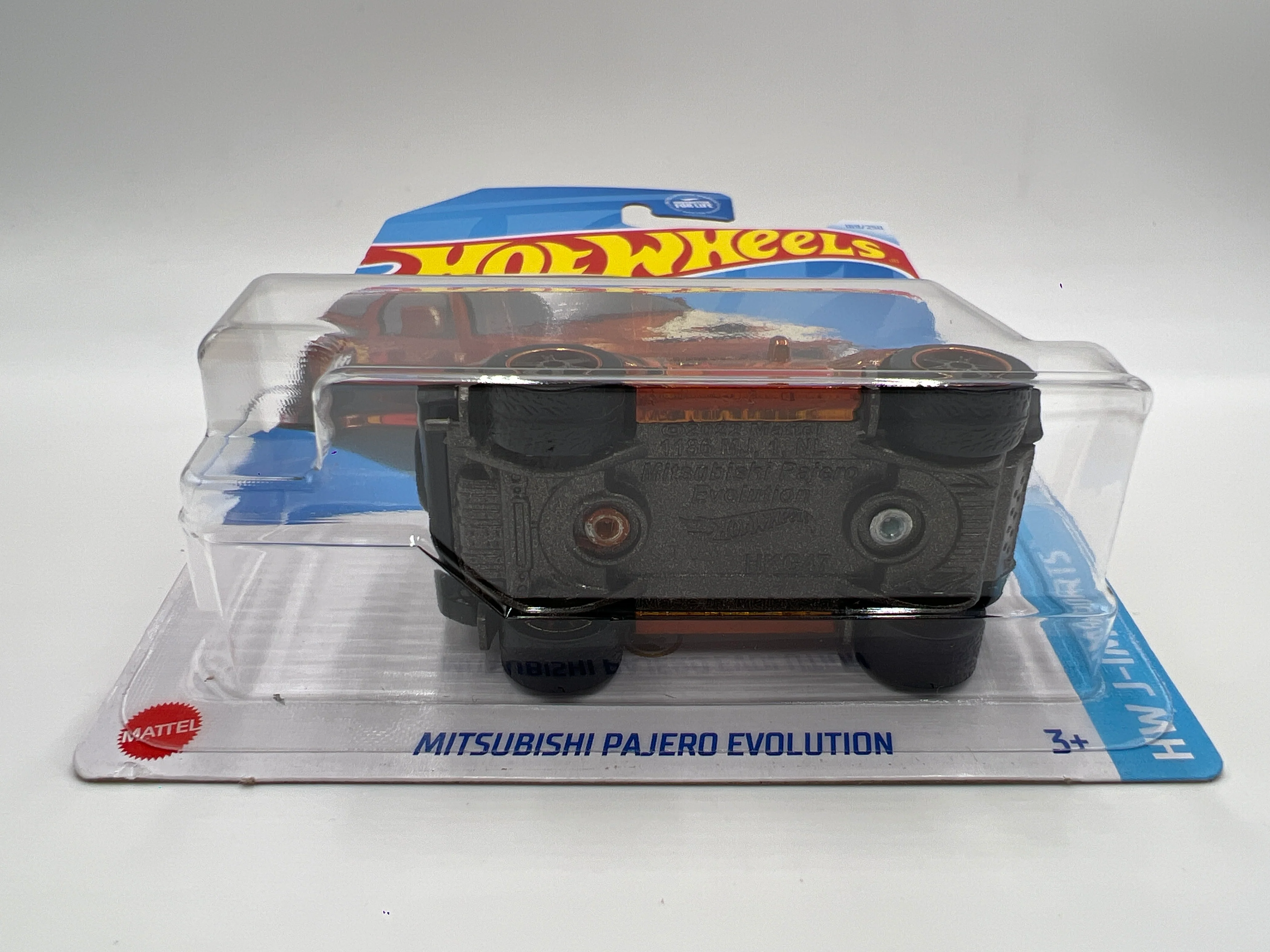 2024 Hot Wheels Super Treasure Hunt #169 Mitsubishi Pajero Evolution Orange W/Protector - Image 5
