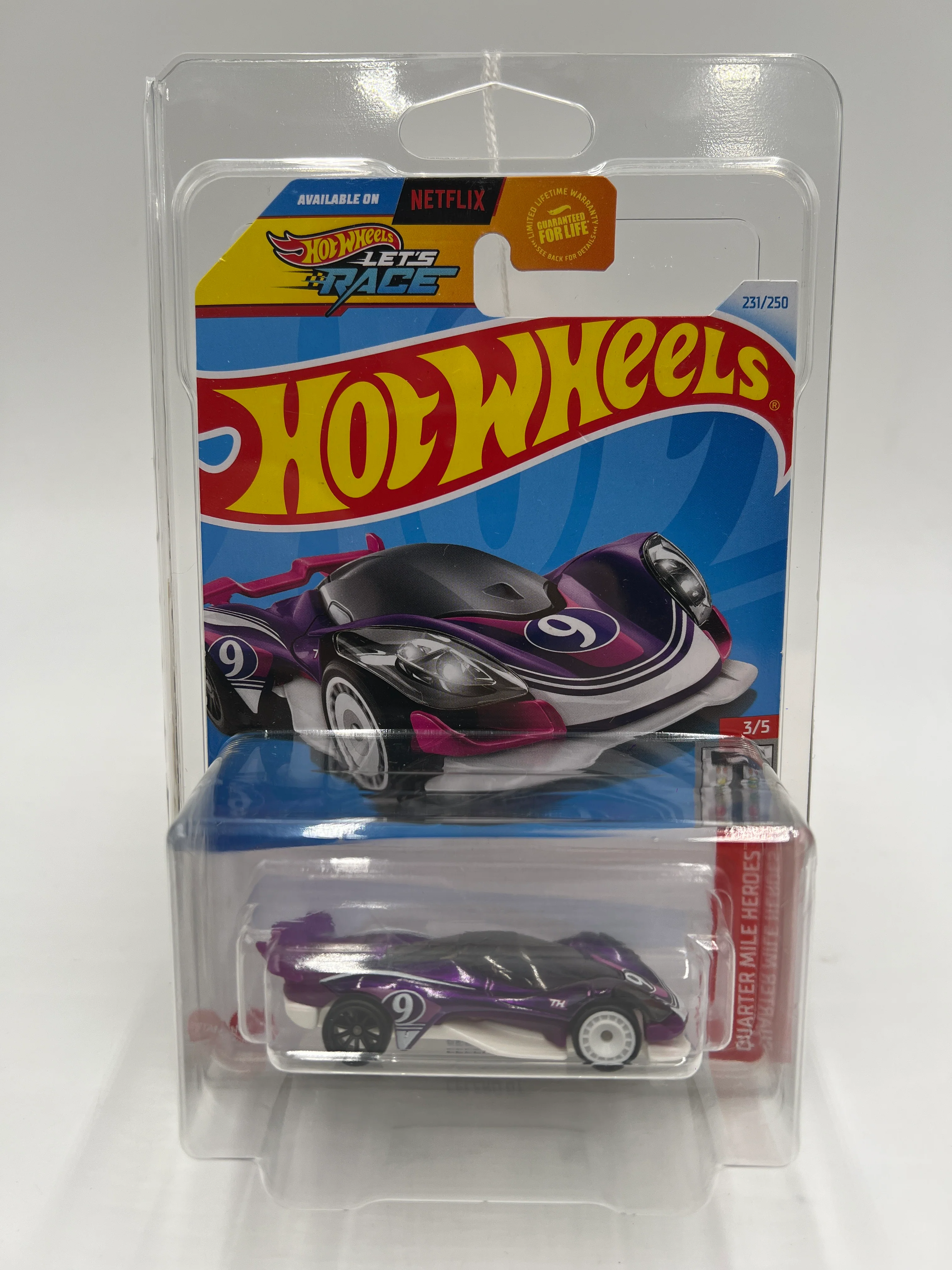 2024 Hot Wheels Super Treasure Hunt #231 Celero GT Purple W/Protector - Image 7